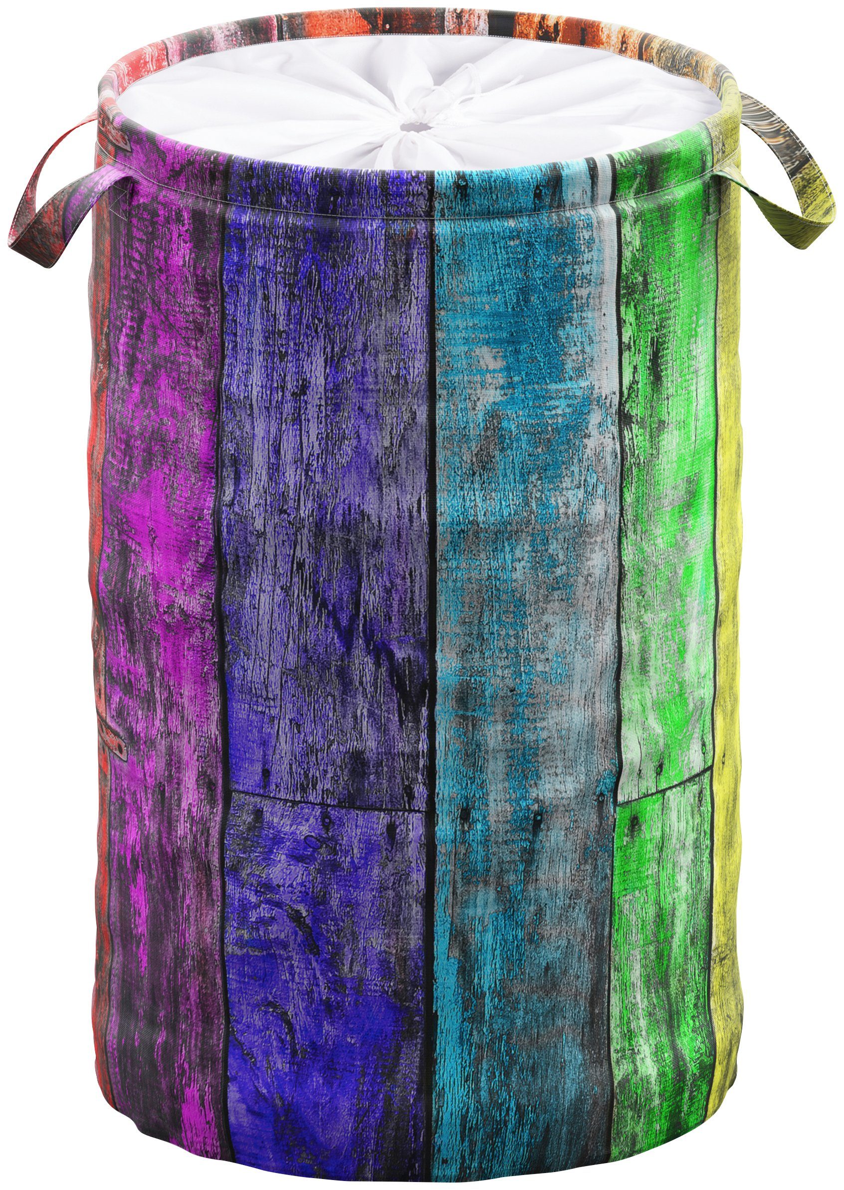 Sanilo Wäschekorb Rainbow, 60 Liter, faltbar, mit Sichtschutz