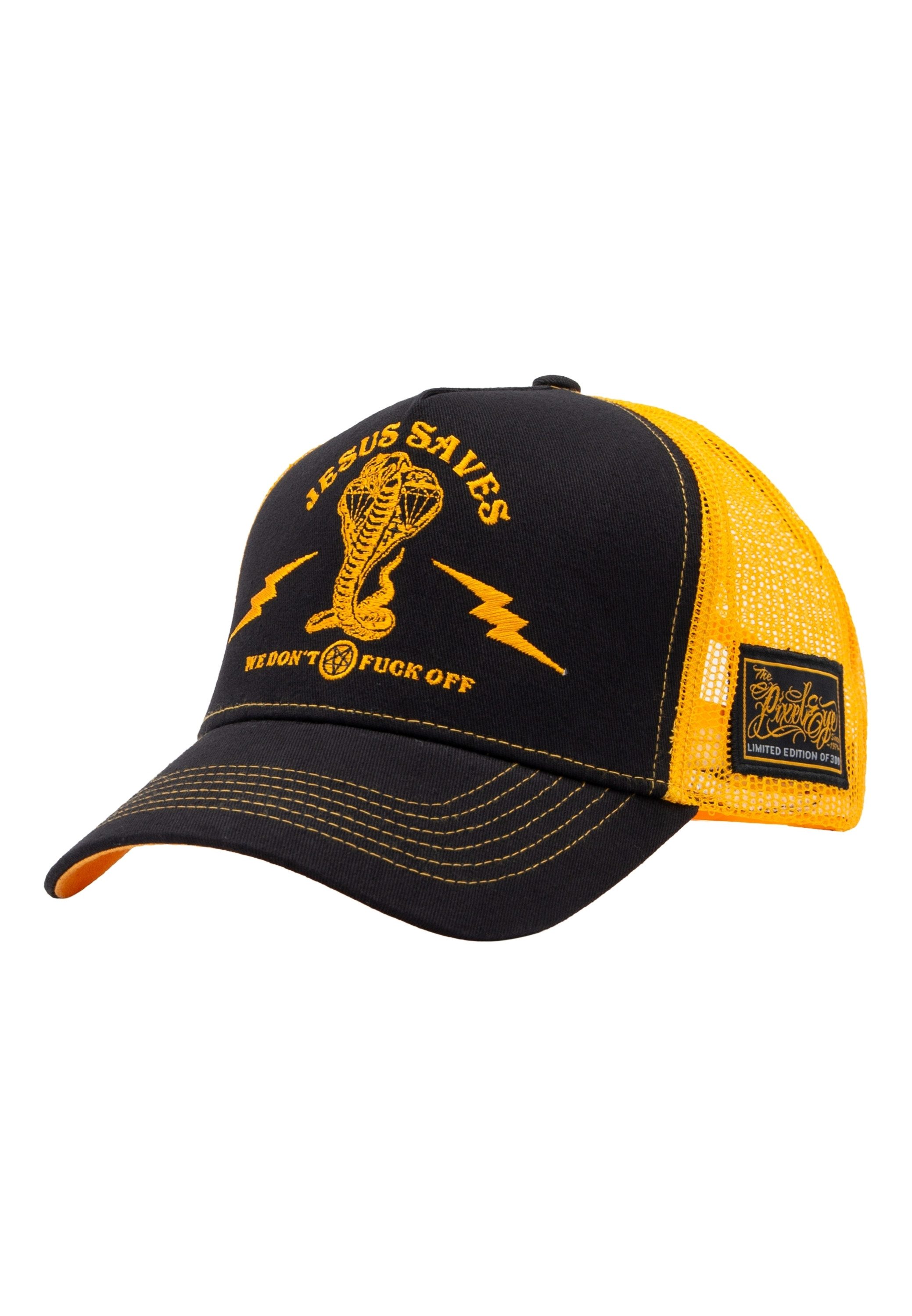 KingKerosin Trucker Cap Jesus Saves (1-St) im Pixeleye Limited Edition