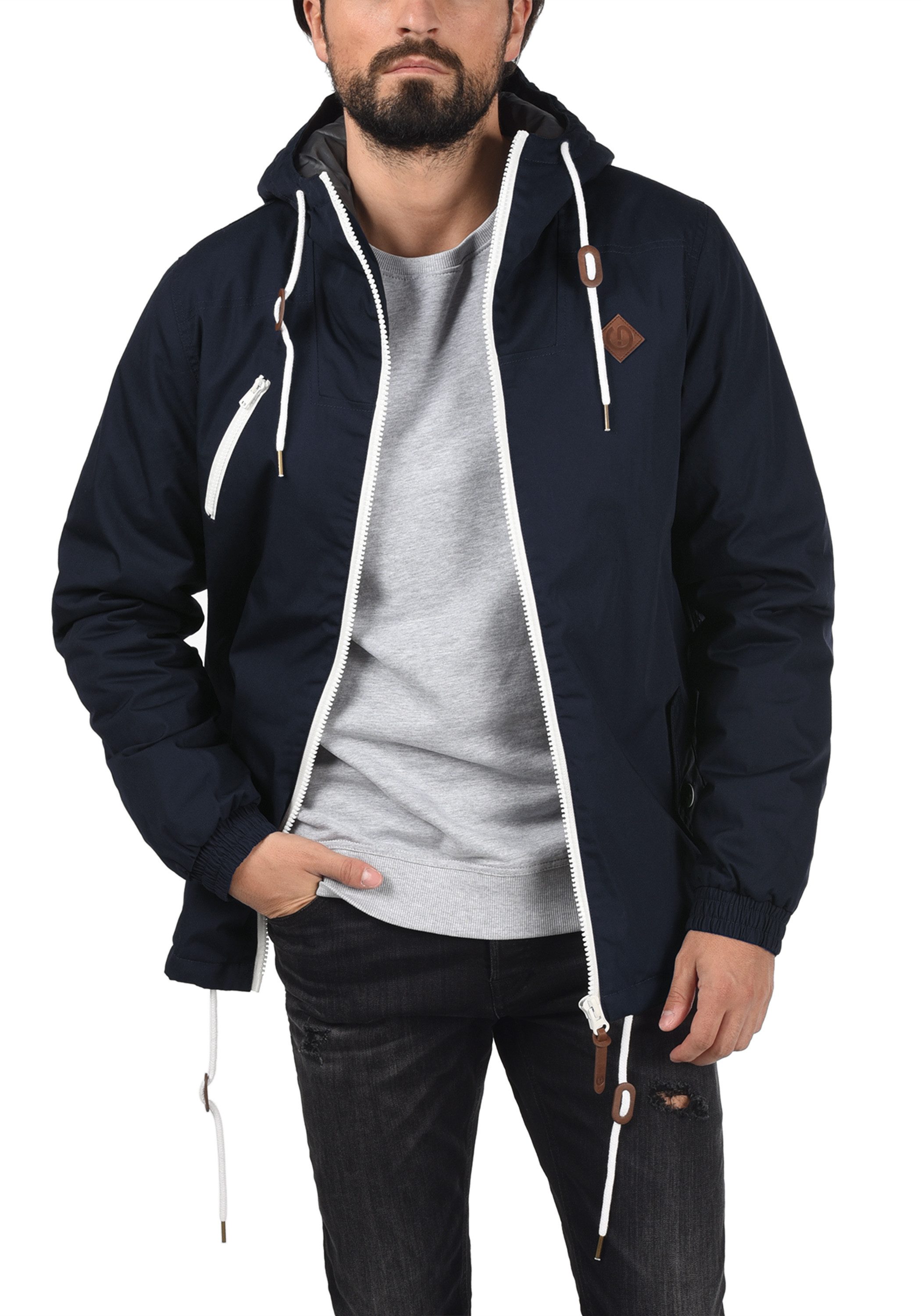 !Solid Kurzjacke SDTilden Übergangsjacke mit kontrastfarbenen Reißverschlüssen
