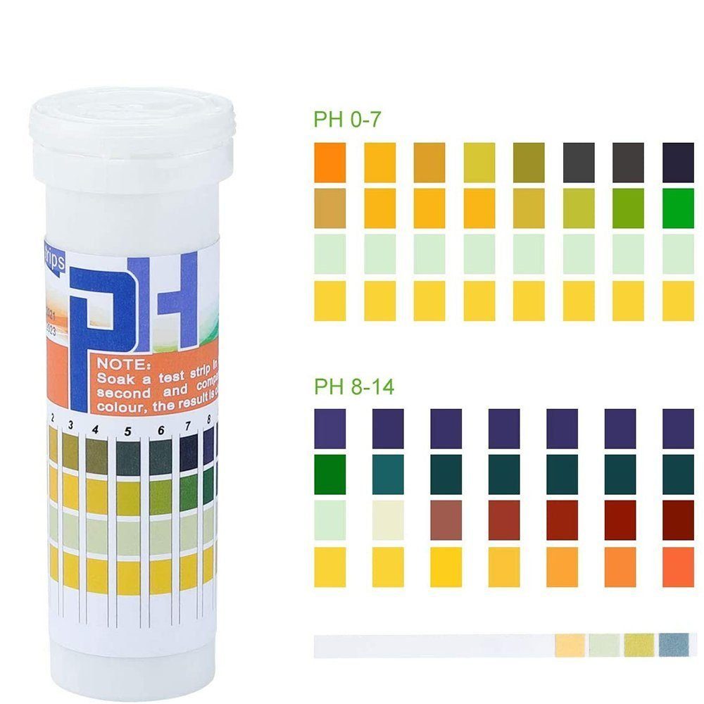 TUABUR Etikettenpapier Boden-pH-Teststreifen für Gartenböden (150 Streifen)