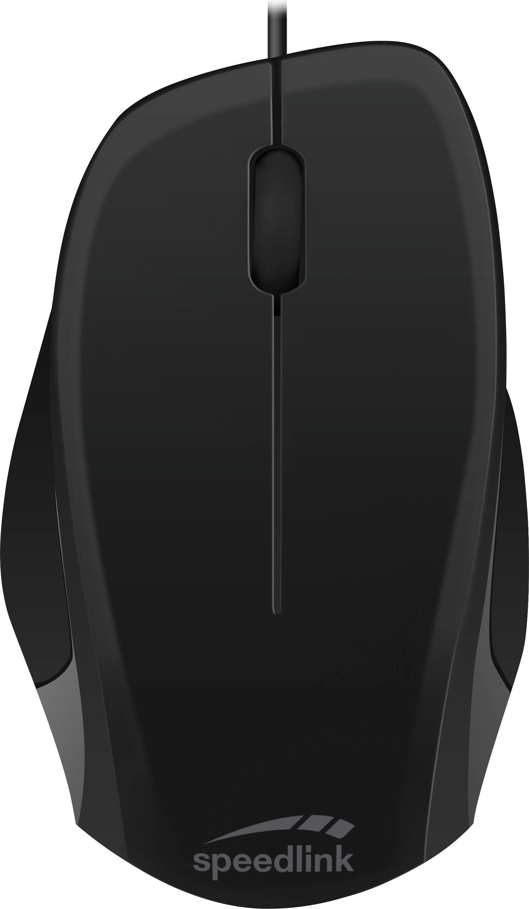 Silent, Rechtshänder) Ergonomische Form Speedlink (USB, - für black-black Mouse LEDGY USB, Maus