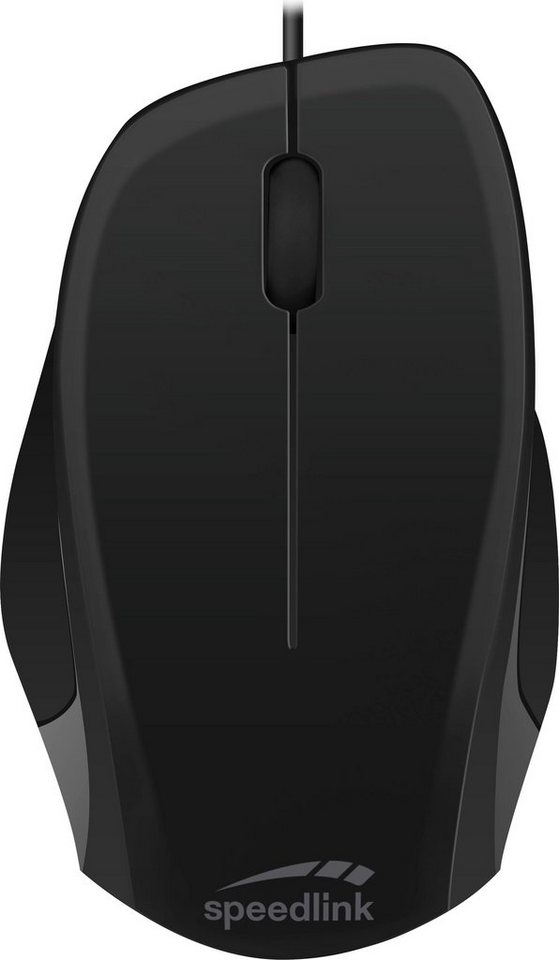 Speedlink LEDGY Mouse - USB, Silent, black-black Maus (USB, Ergonomische  Form für Rechtshänder)