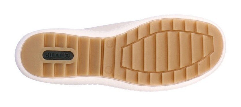 Remonte Sneaker mit herausnehmbarem Soft-Fußbett hellbeige