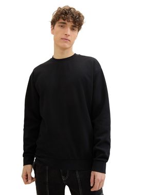 TOM TAILOR Denim Sweatshirt structured crewneck sweater