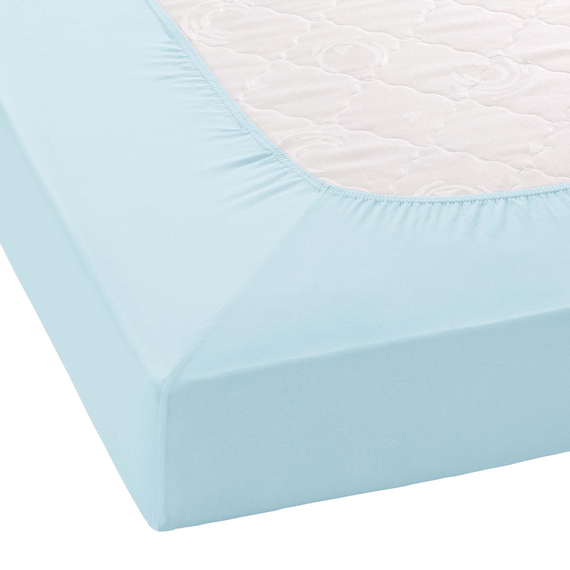 Janine Spannbettlaken ELASTIC 5002 Jersey Bettlaken mit Elasthan, 190 g/m², Jersey-Elasthan, Gummizug: rundum, (1 Stück), für Matratzen bis 35 cm Höhe, 95% Baum – Bild 3 von 5