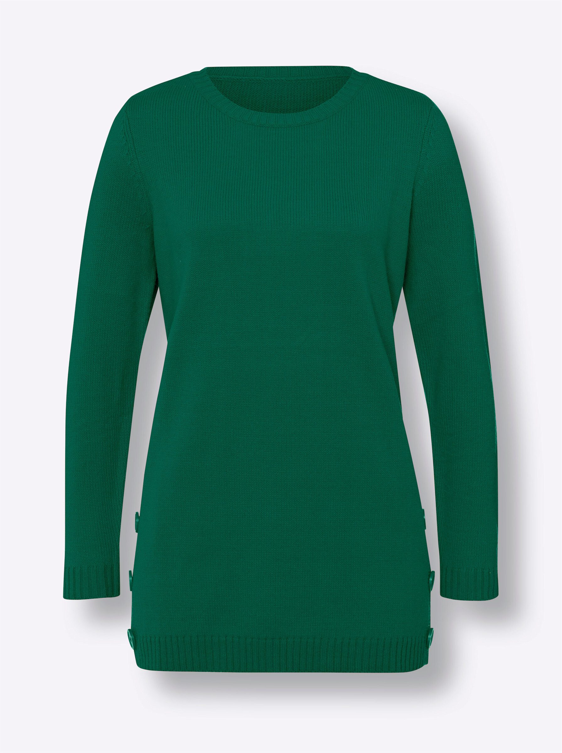 Strickpullover Longpullover Langarm Jersey