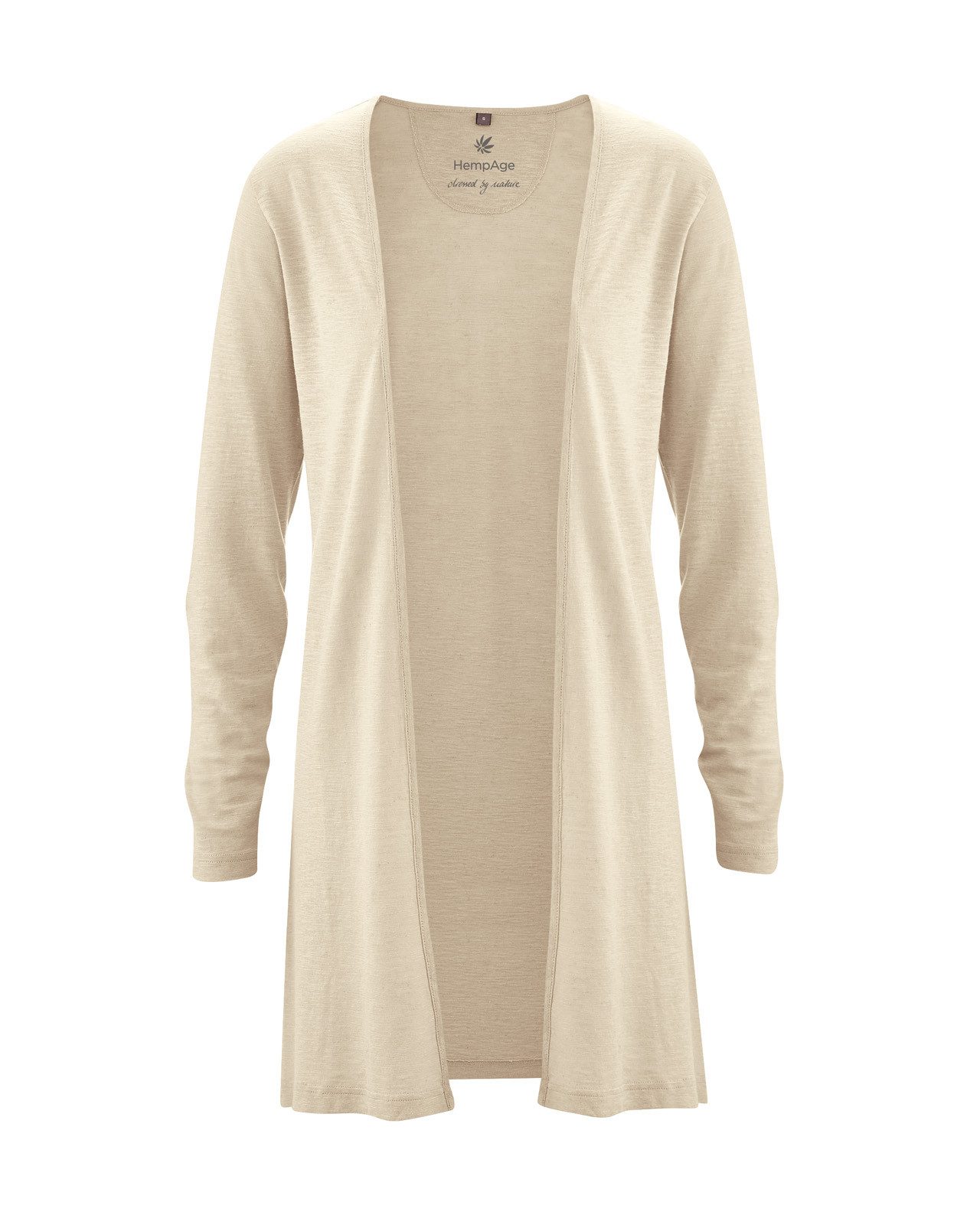 Cardigan Leichte Jersey Jacke Hanf/Biobaumwolle Casual Fit