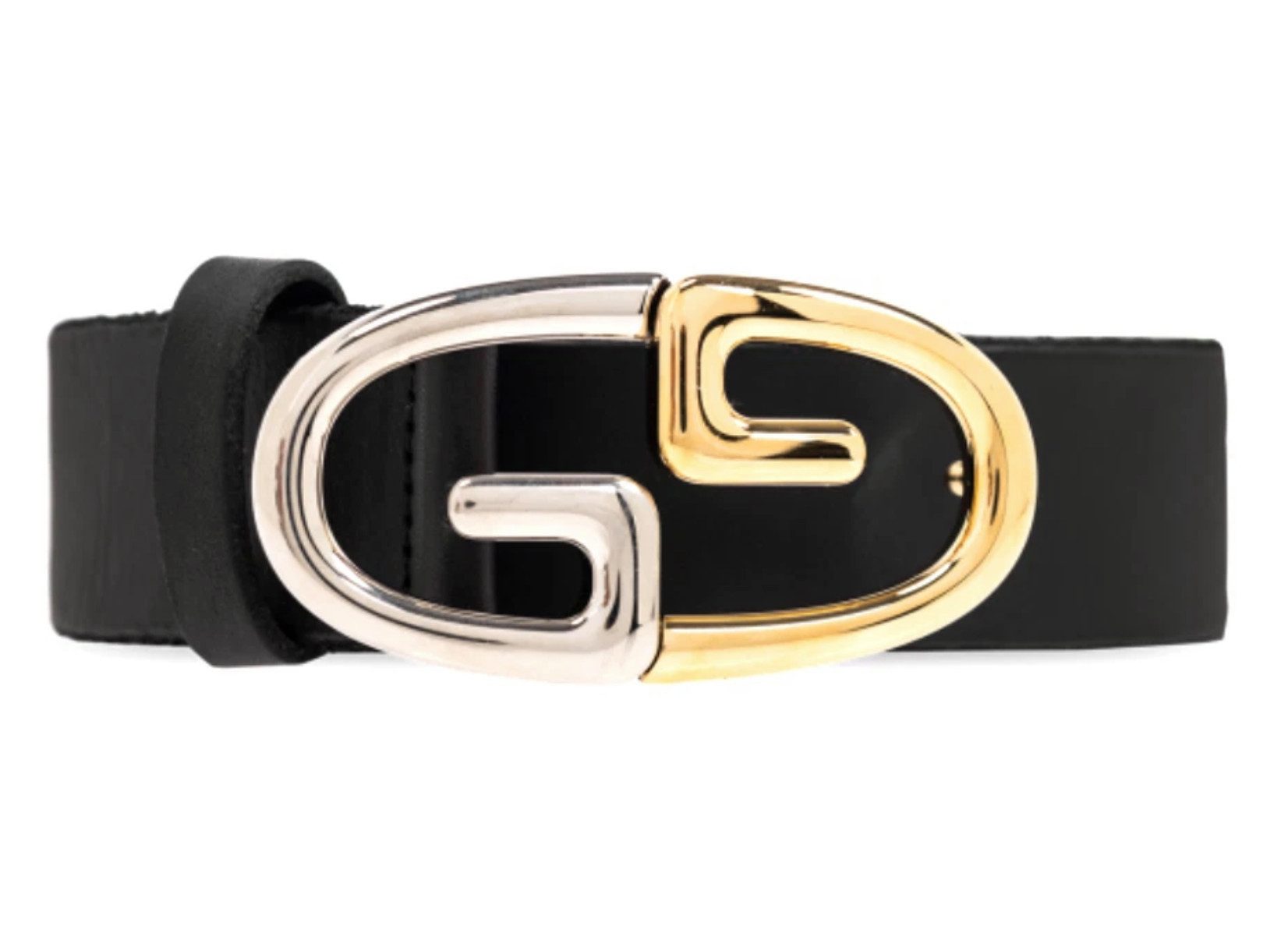 GUCCI Ledergürtel GG-Schnalle im Bicolor-Finish Unisex günstig online kaufen