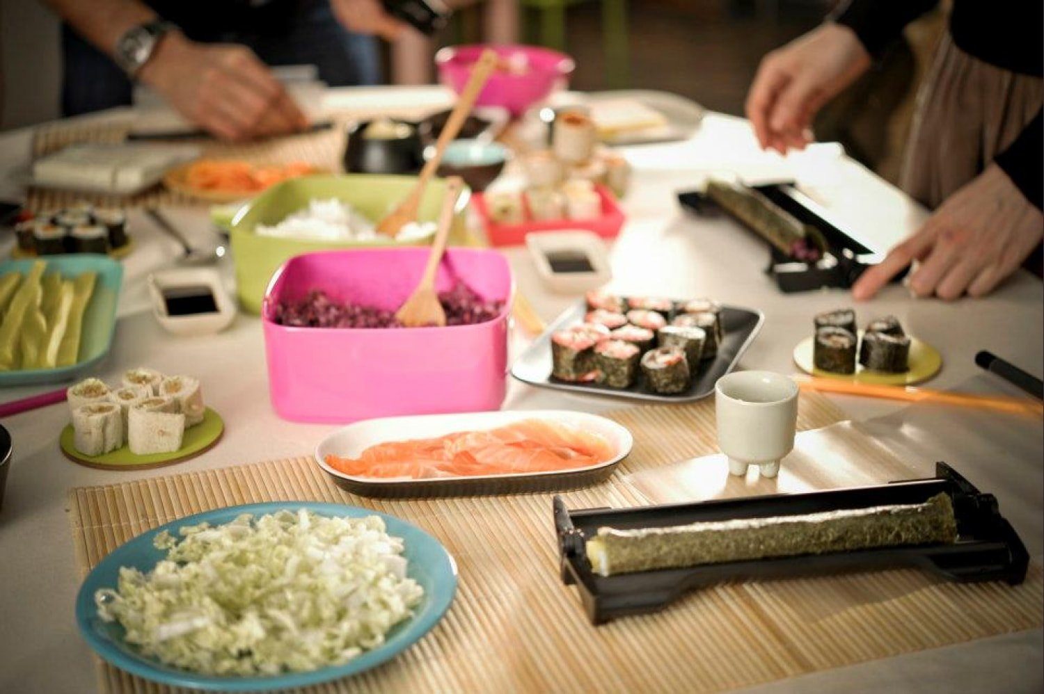 Easy Easy cm 3,5 Sushi Reishunger und einer cm, Sushi 3,5 Sushi-Roller 1-tlg), Maker mit Folie (Einsteiger Set Ø Maker Ø