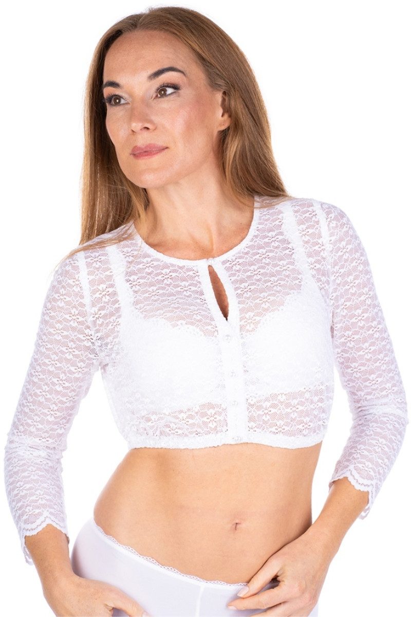 MarJo Dirndlbluse Dirndlbluse - BABENHAUSEN - schwarz, weiß