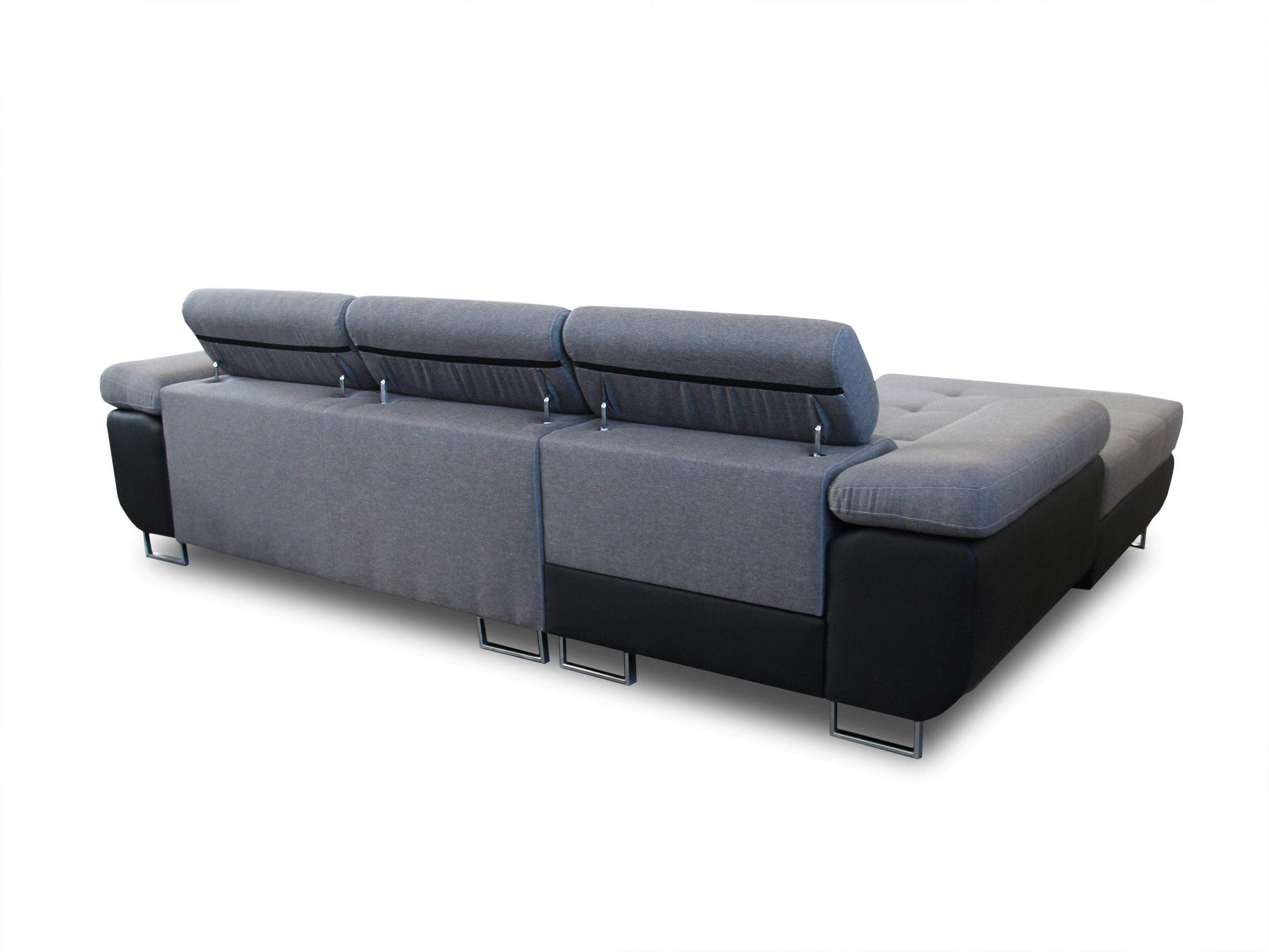 Sofnet Ecksofa Divo, mit Schlaffunktion und Bettkasten, Schlafsofa mit einstellbare Kopfstützen - Wohnlandschaft