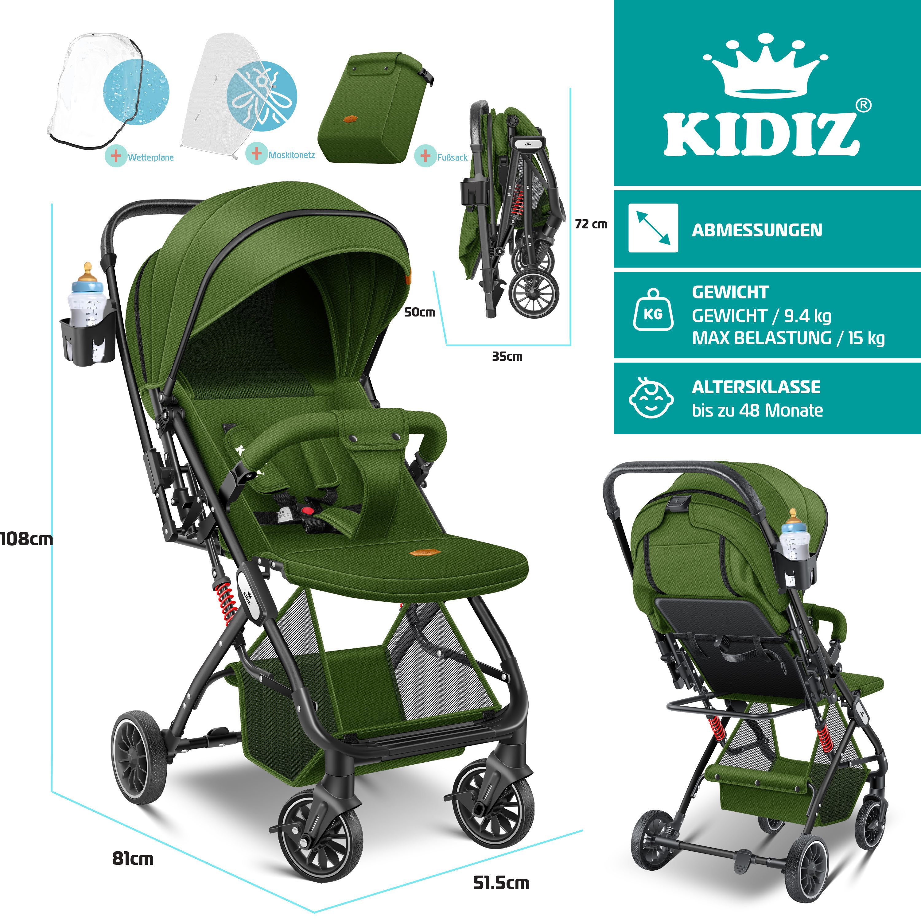 KIDIZ Kinderbuggy 360° - Bild 5