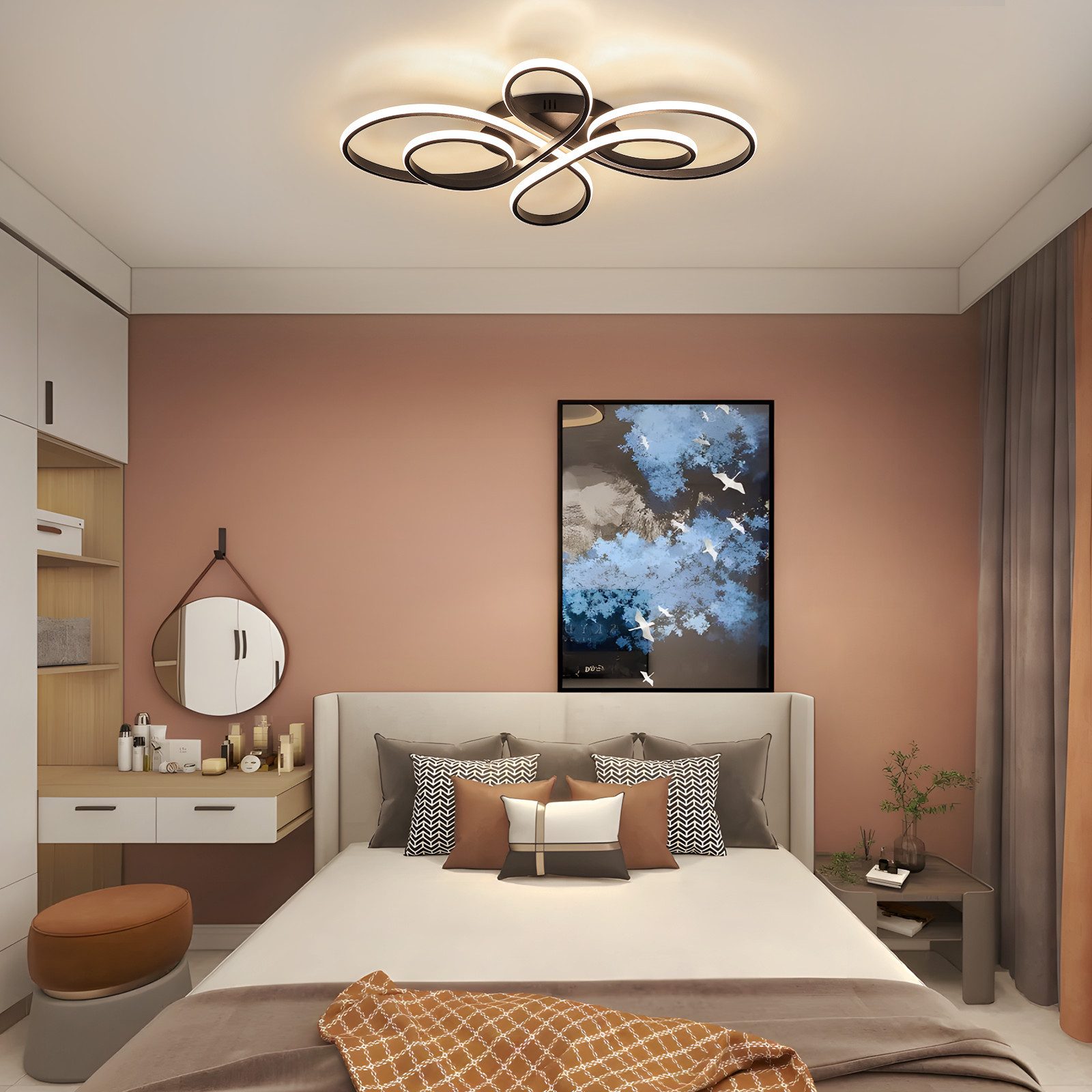 ZMH LED Deckenleuchte Whonzimmer Modern Dimmbar günstig online kaufen