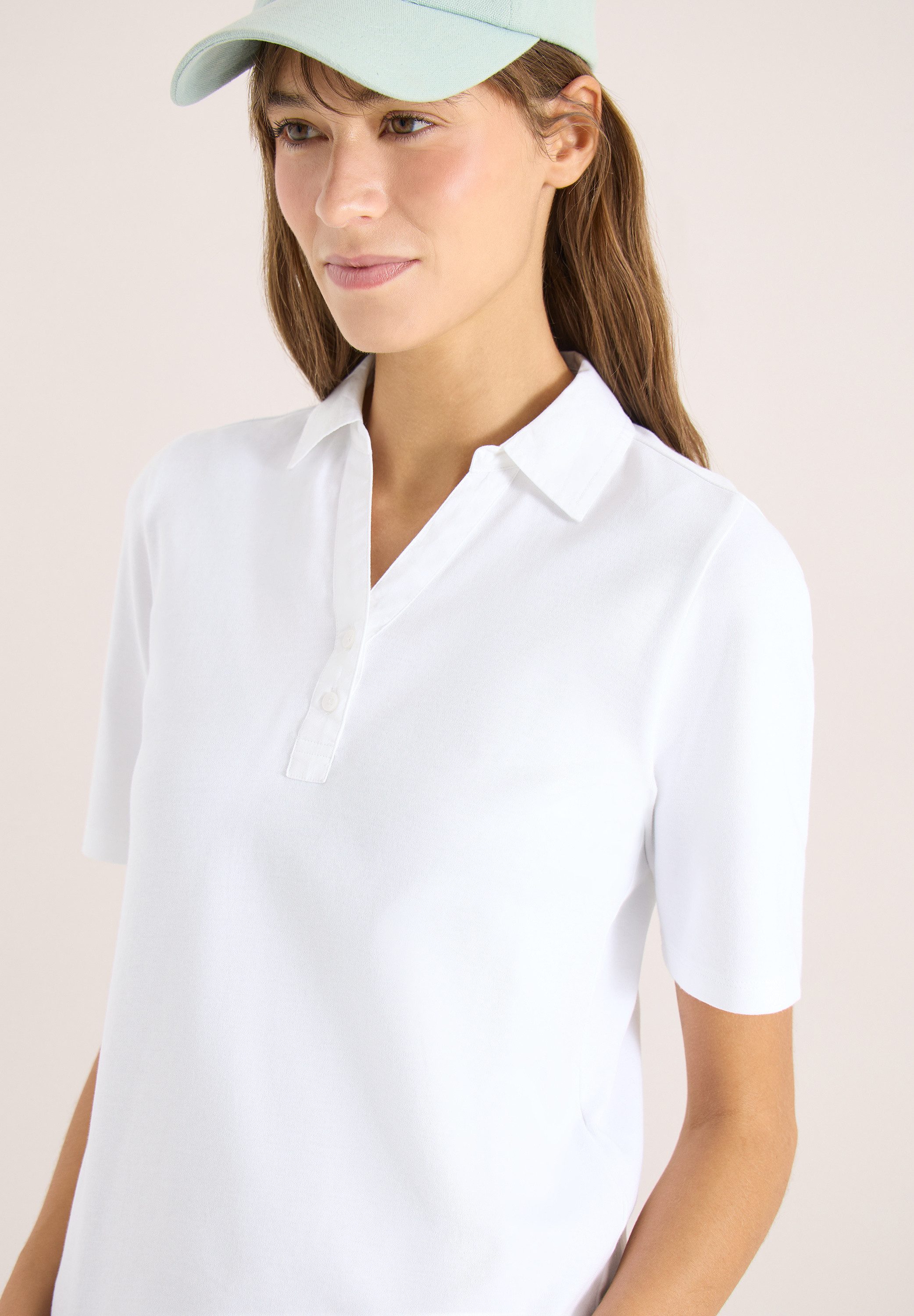 CECIL Poloshirt aus reiner Baumwolle