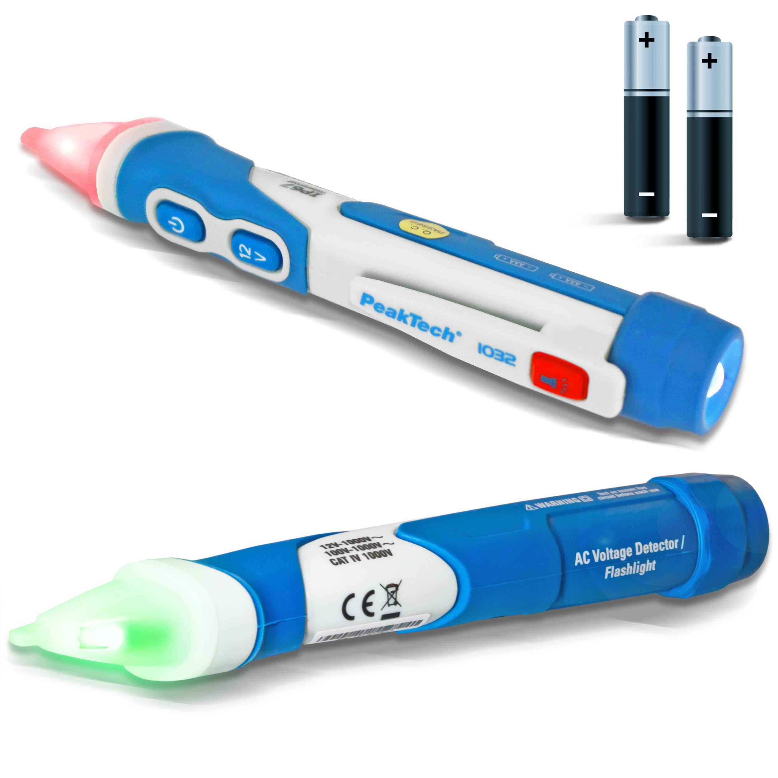 PeakTech Spannungsprüfer PeakTech P 1032: Kontaktfreier AC-Spannungsprüfer