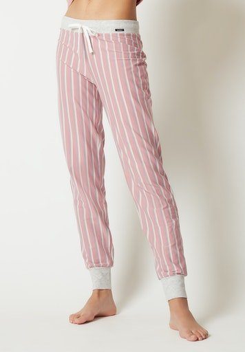 Skiny Schlafhose Night In Mix Match stripes & woodrose (1-tlg)