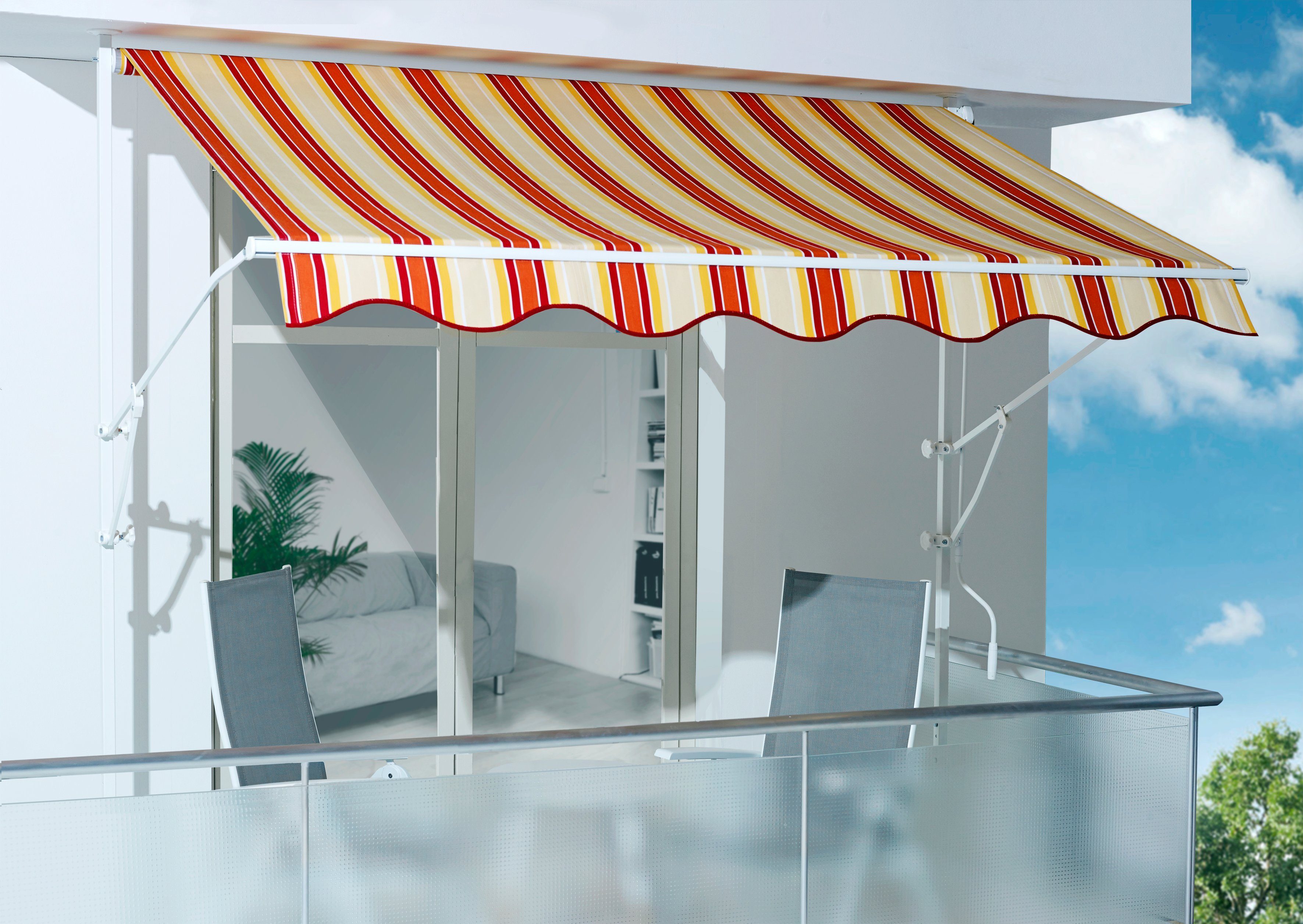 Spettmann Klemmmarkise LINE 200 cm Breite, 150 cm Ausfall