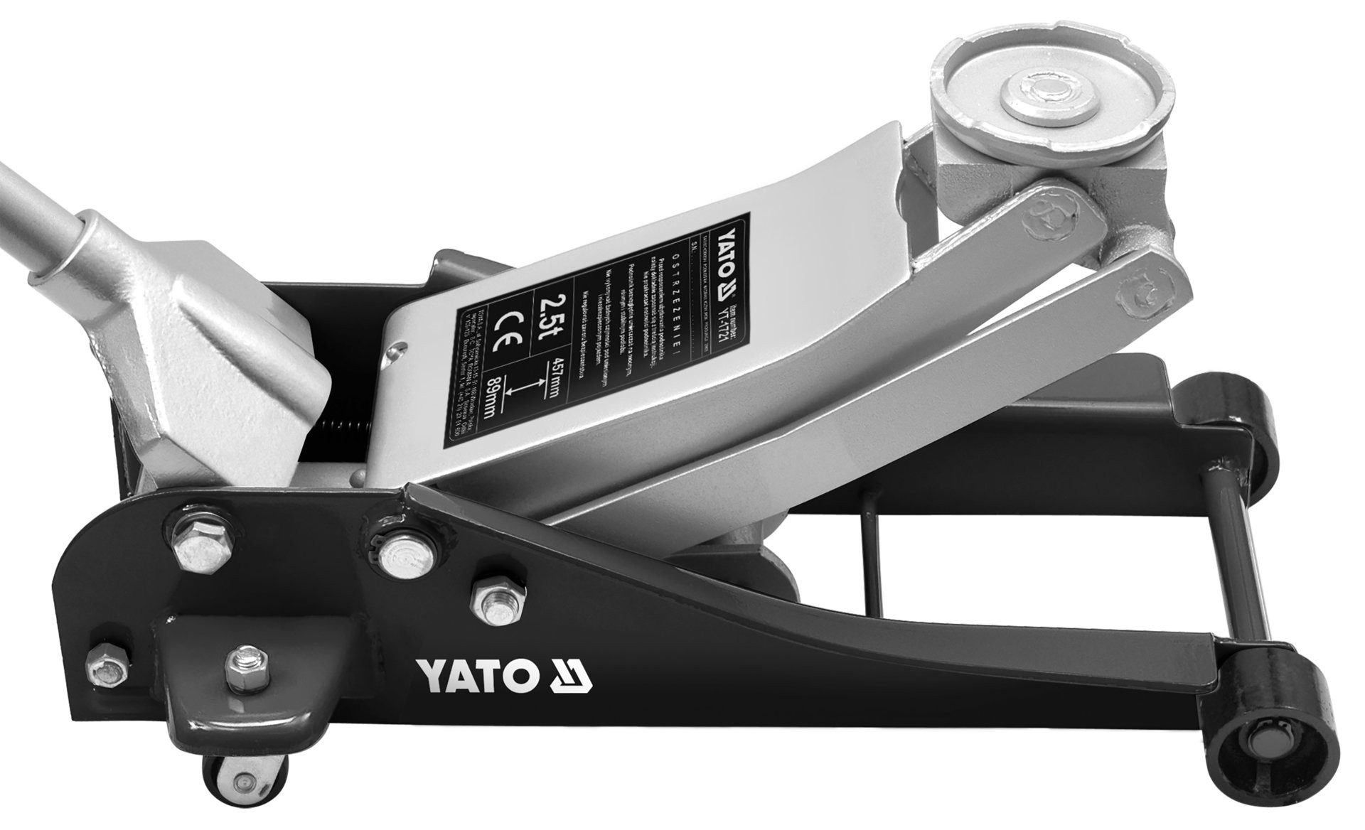 Yato Wagenheber Niedrigprofil-Wagenheber 130-465mm 2,5t, hohe Qualität