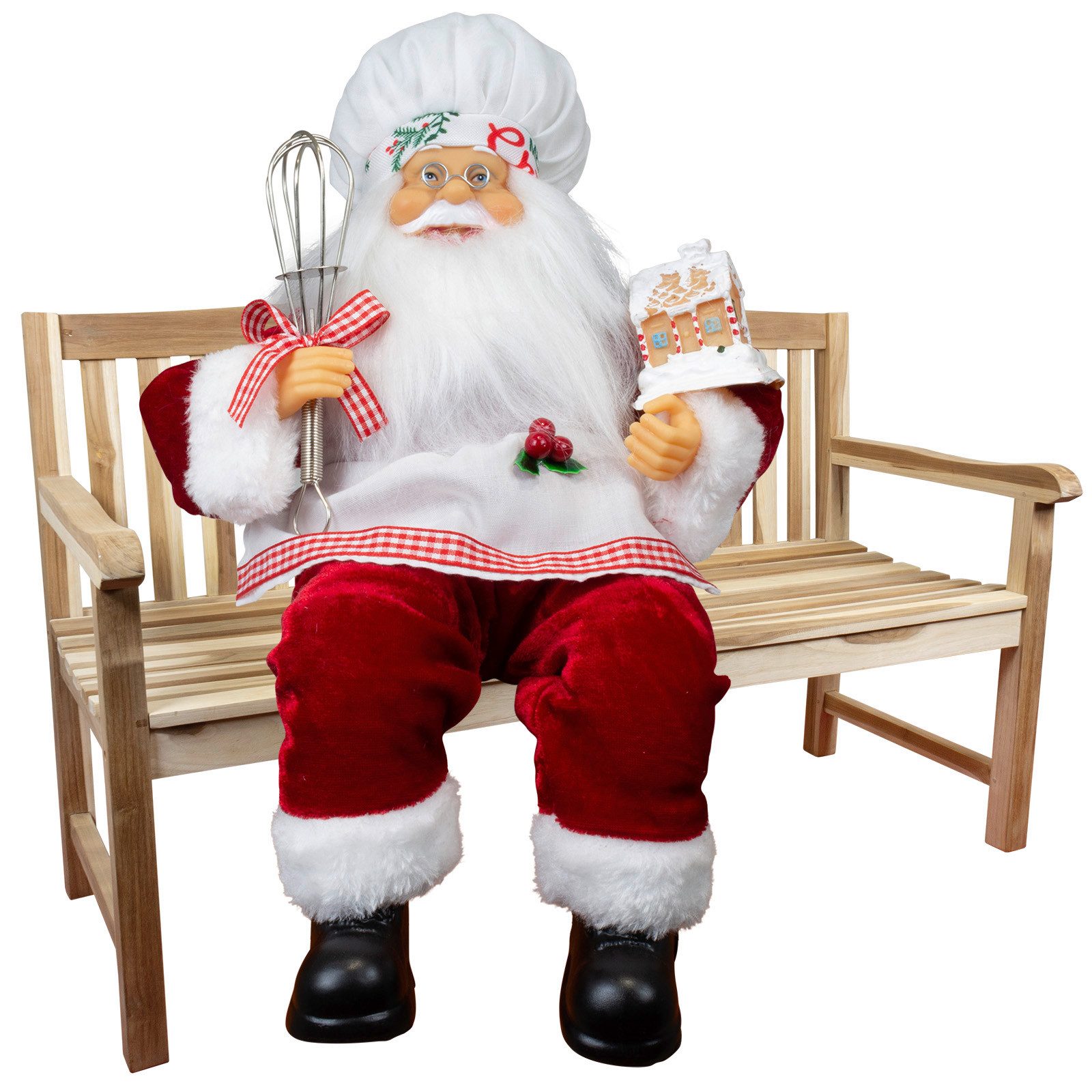 Christmas Paradise Weihnachtsmann sitzend 30cm - 5 Designs (Deko Figur, 1 S günstig online kaufen