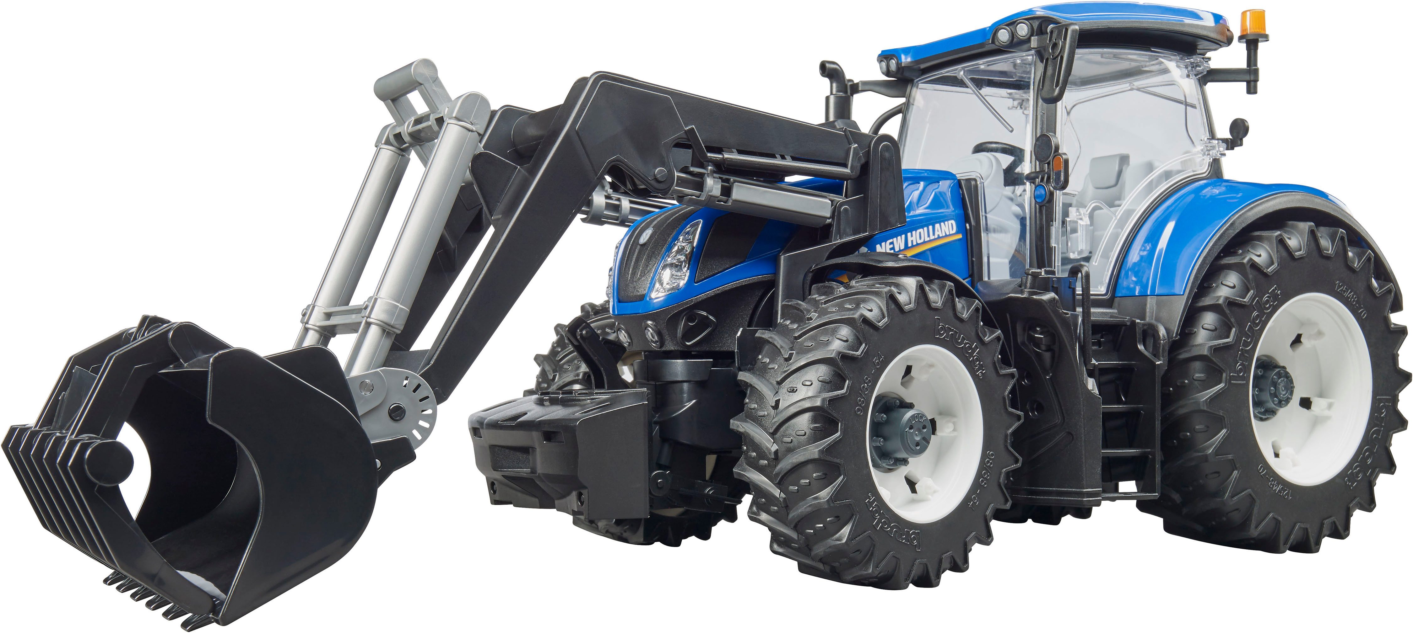 Bruder® Spielzeug-Traktor New Holland T7.315 Frontlader lenkbar 44 cm (03121), Made in Europe