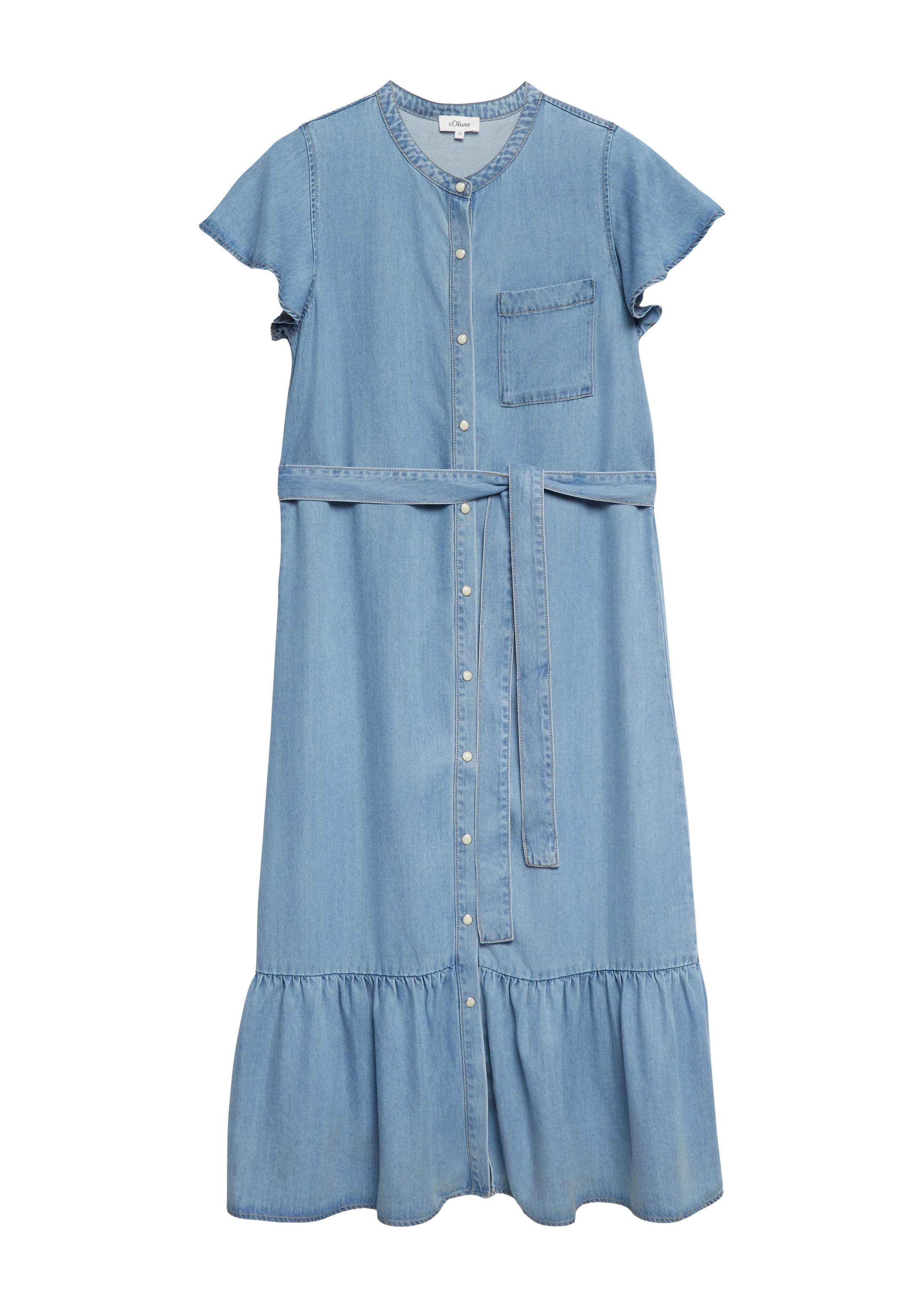 s.Oliver Midikleid Kleid Denimkleid aus Lyocell