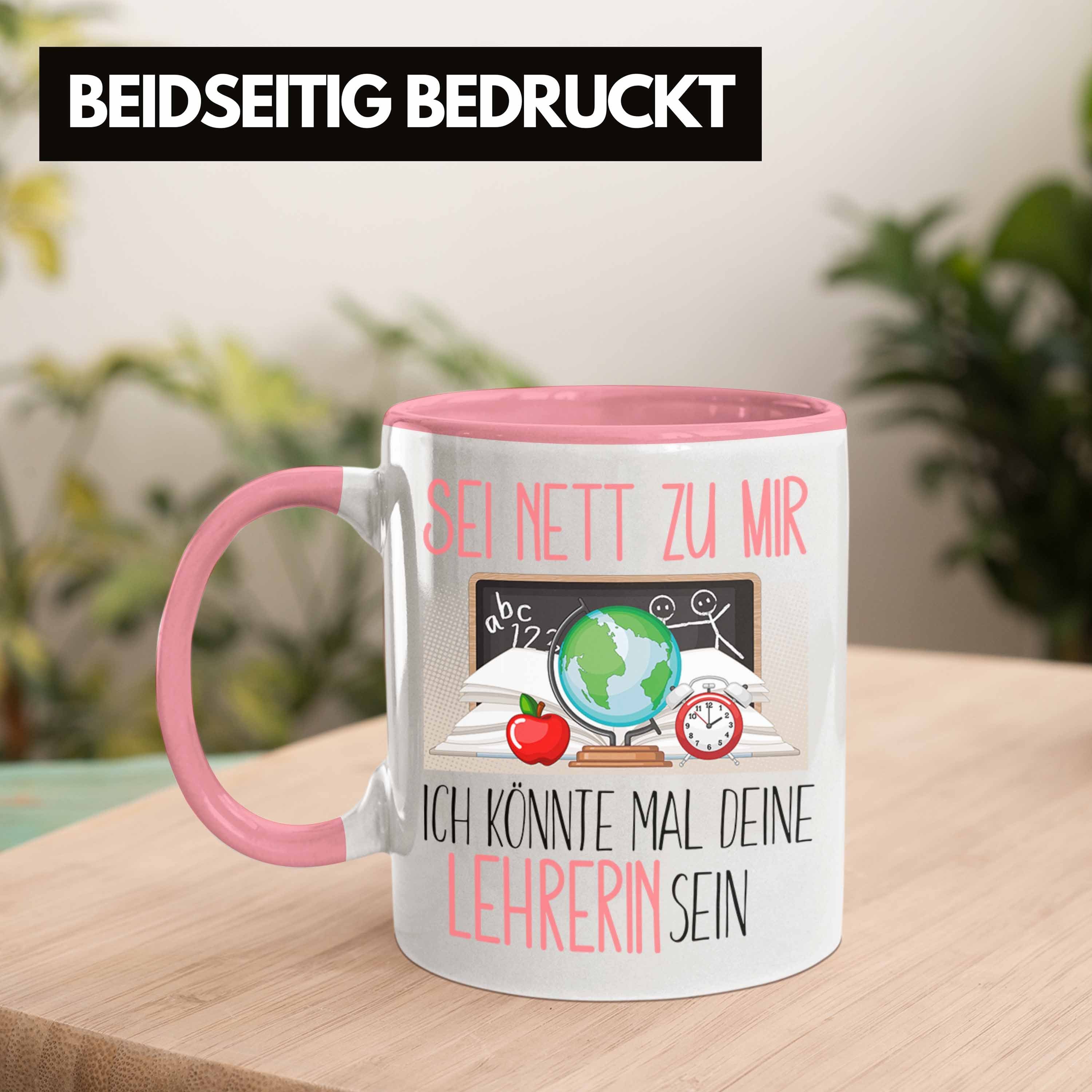 Tasse Ne Lehramt Ausbildung Rosa Tasse Sei Studium Trendation Geschenk Lehrerin Geschenkidee