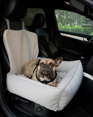 FAVRE Tier-Autobett Hunde-Autositz Tierbett Hundekissen fürs Auto, 70x70x50 cm BHT