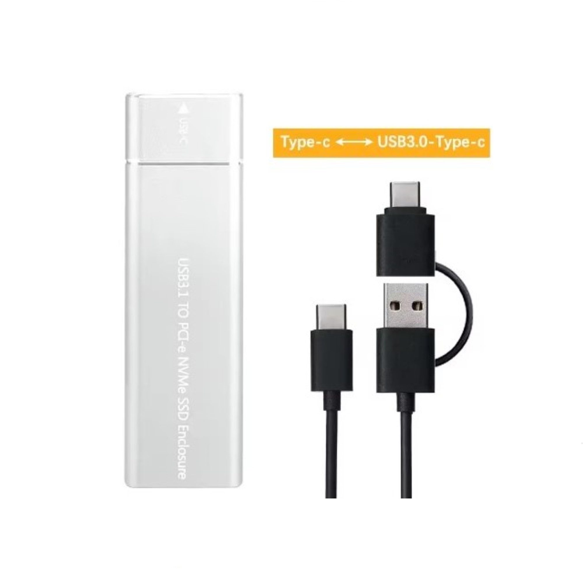 Kingston Externe SSD Festplatte externe Gaming-Festplatte (256 GB) M.2 NVMe" Lesen (bis zu) 2400 MB/s MB/S Lesegeschwindigkeit, Schreiben (bis zu) 1100 MB/s MB/S Schreibgeschwindigkeit, ausbaubare SSD NVMe in edlem Aluminiumgehäuse mit USB-A / USB-C Kabel