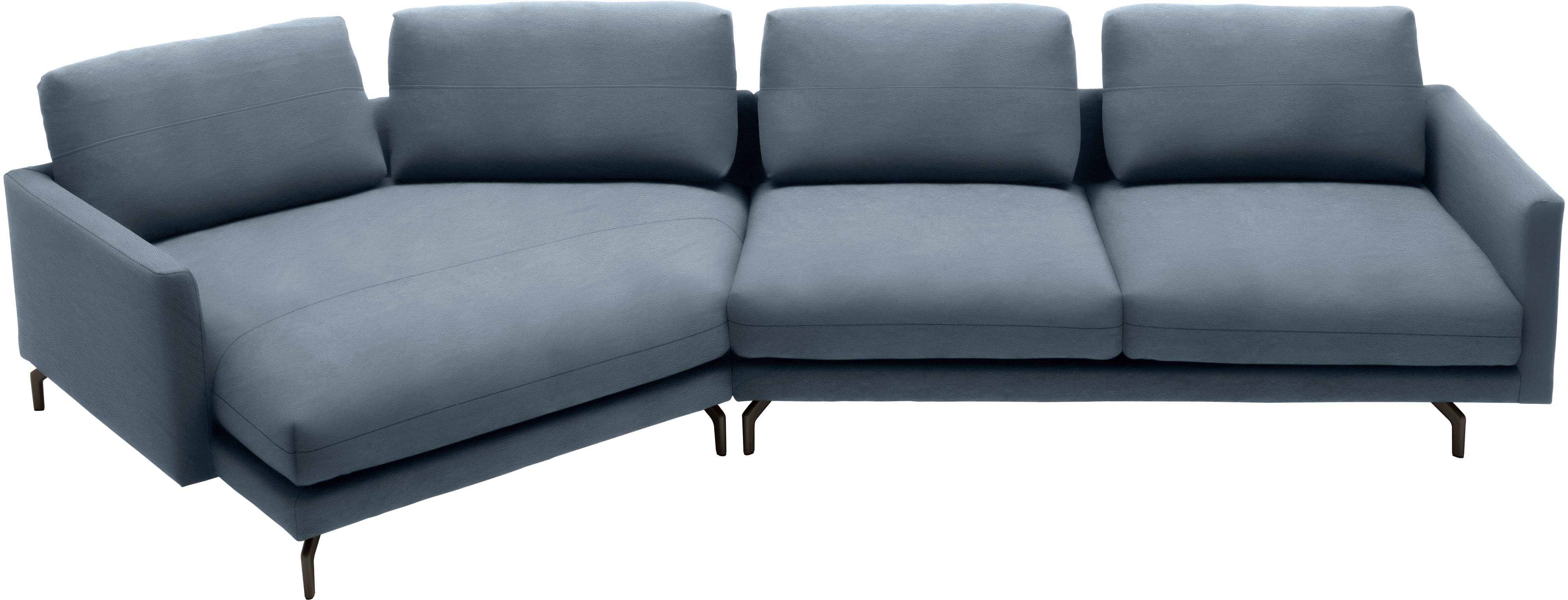 Creation BY ROLF BENZ Wohnlandschaft CR.414 mit Kuschelecke für Wohlfühlkomfort, Wahlweise aus Leder oder Chenille