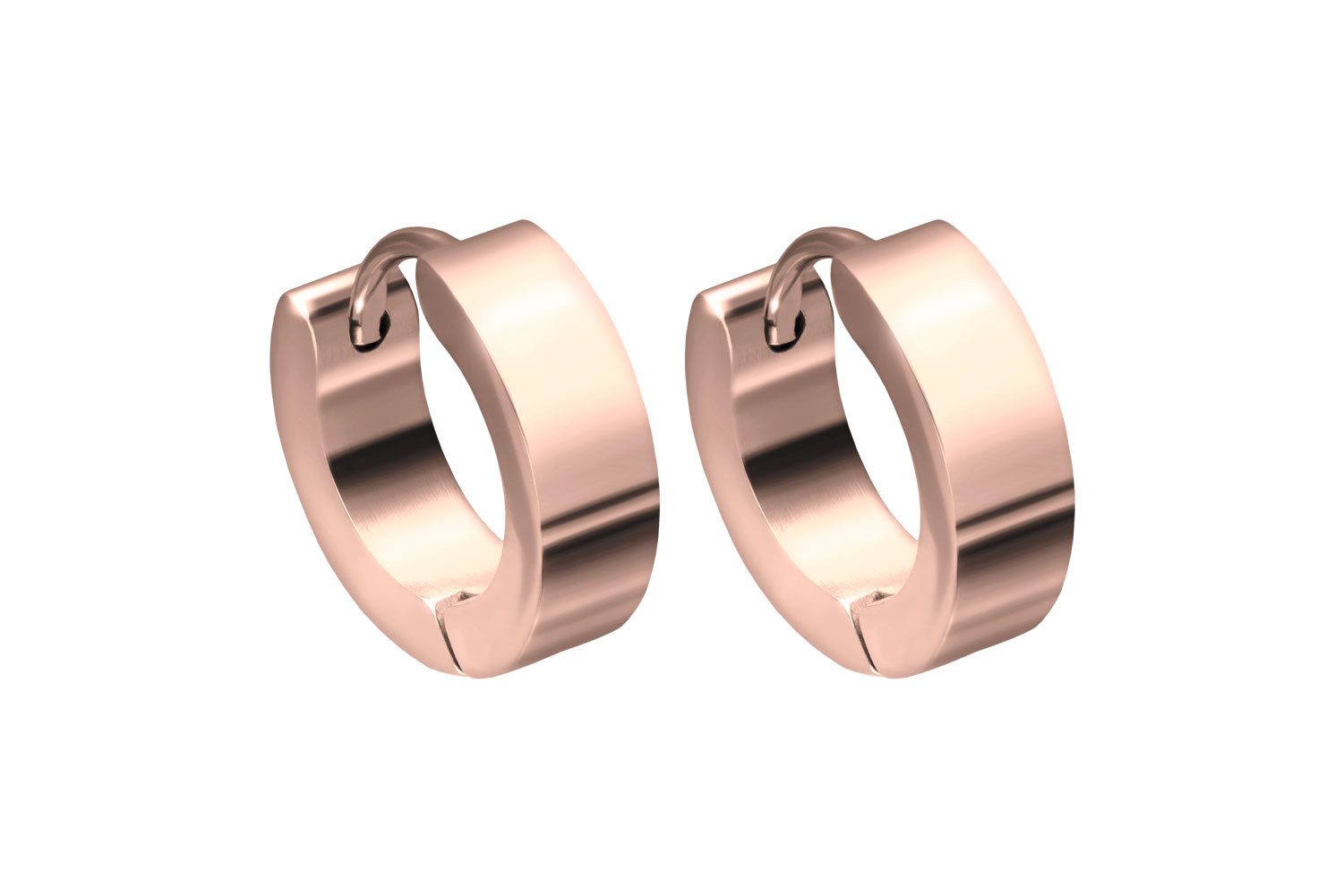 FILANGO Paar Creolen Chirurgenstahl Creolen ABGERUNDET (Creolen, 1-tlg)