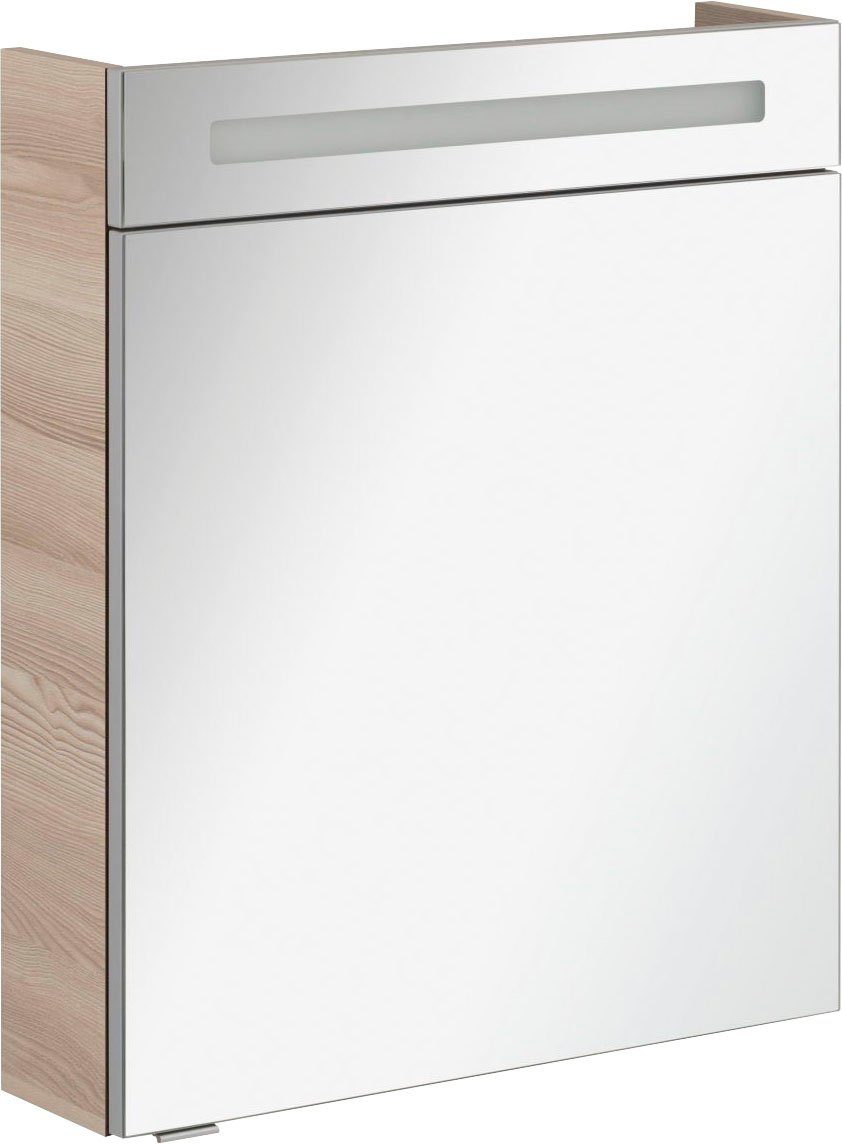 FACKELMANN Spiegelschrank CL 60 - Alaska-Esche Badmöbel Breite 60 cm, 1 Tür
