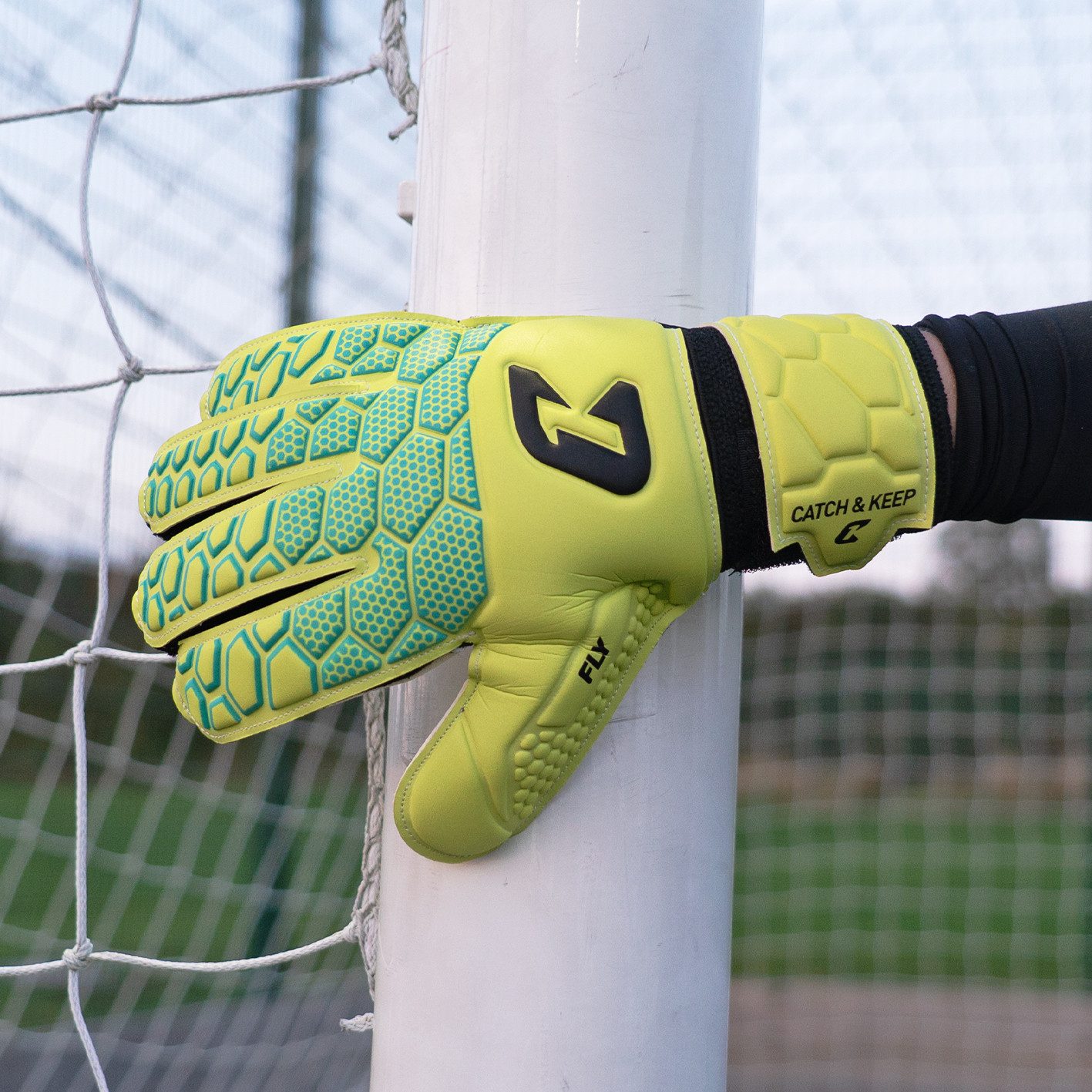 Catch & Keep Torwarthandschuhe Kinder-Fly Kids Torwarthandschuhe mit Fingersave