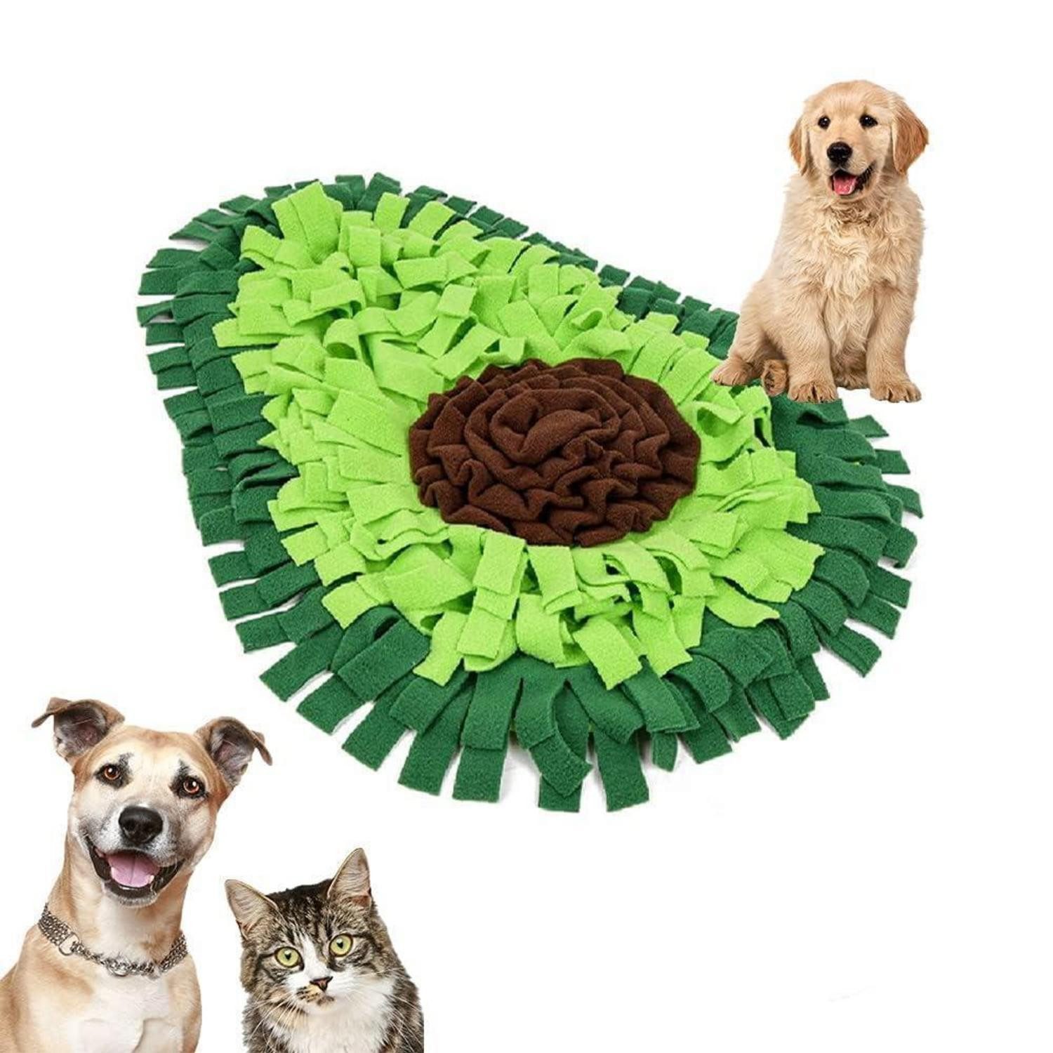 LuxusKollektion Schnüffelteppich Schnüffelteppich Hund Intelligenzspielzeug Avocado, Textil
