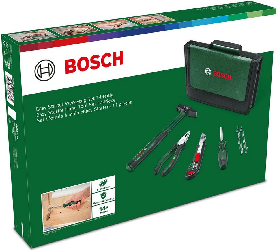 Bosch Home & Garden Werkzeugset Easy Starter Werkzeug Set, 14-teilig