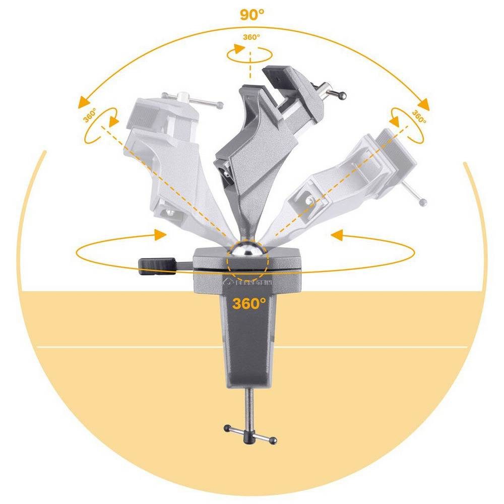 BERNSTEIN TOOLS FOR ELECTRONICS Schraubstock Schraubstock Spannfix 9-205, mit Kugelgelenk