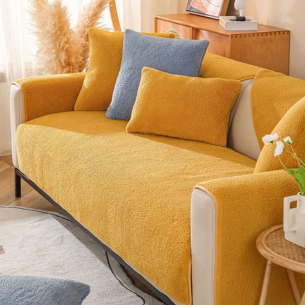 TUWENA Sofabezug Sofa Überzug- für 1-4 Sitzer, Sofaschoner rutschfest,Decke Sofa Schutz