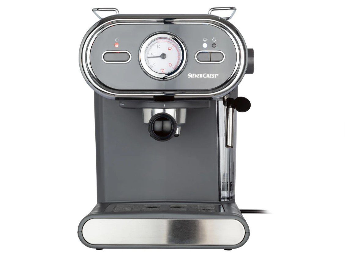SilverCrest Espressomaschine Espressomaschine SEM 1100 D3 1100 W Anthrazit