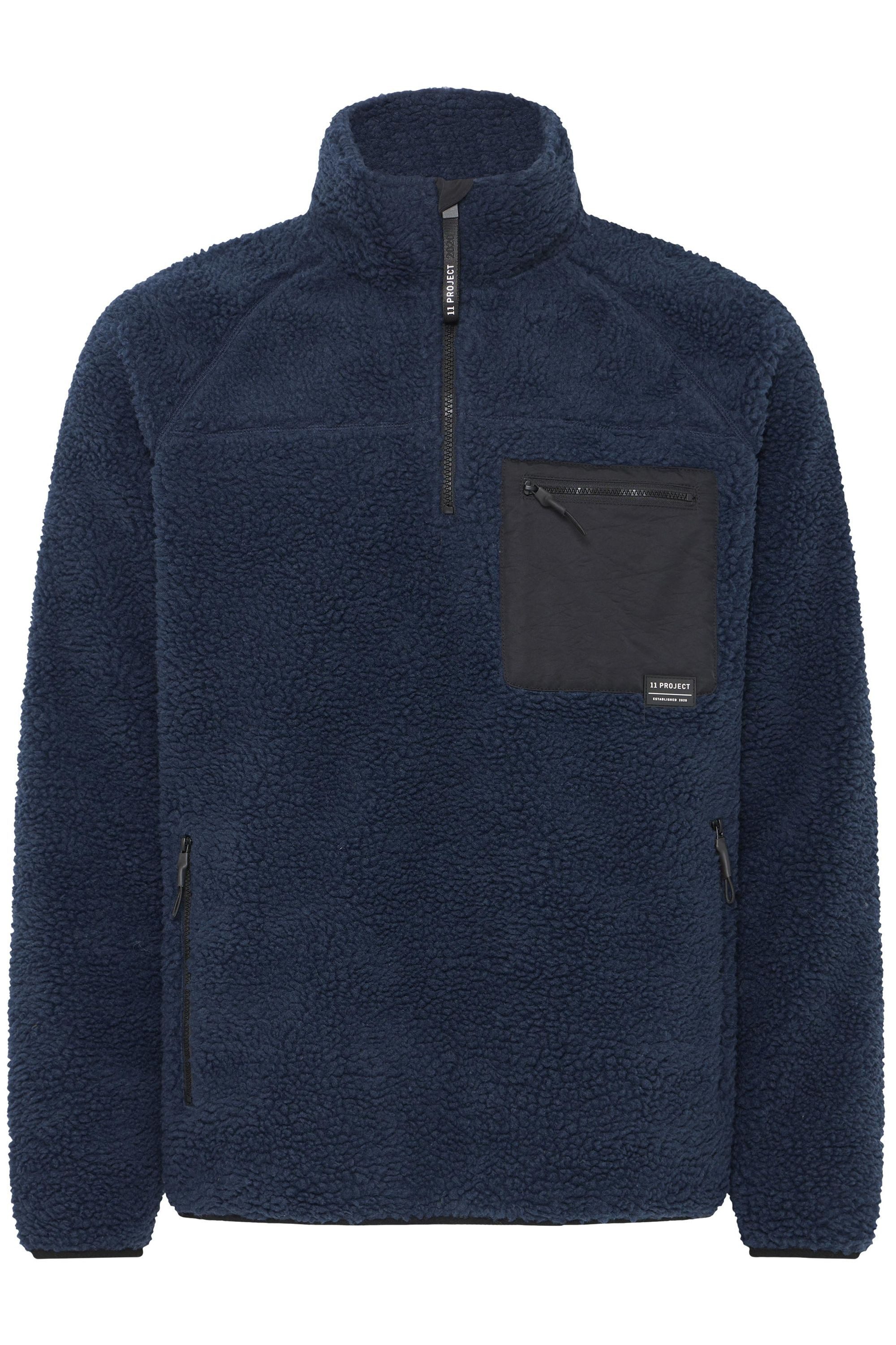 11 Project Trainingsjacke SDHprromel Praktischer Fleecepullover mit Reißver günstig online kaufen