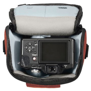 Hama Kameratasche Kamera-Tasche Colt Trinidad Universal Hülle Rot, Case Schultergurt Tragegriff Zubehör-Fächer Digitalkamera Systemkamera