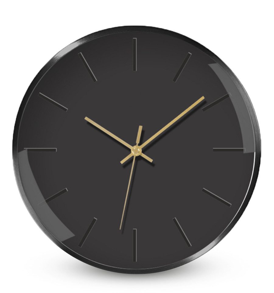 Miraval Wanduhr Analoge Wanduhr: Klassisches Design in Schwarz günstig online kaufen