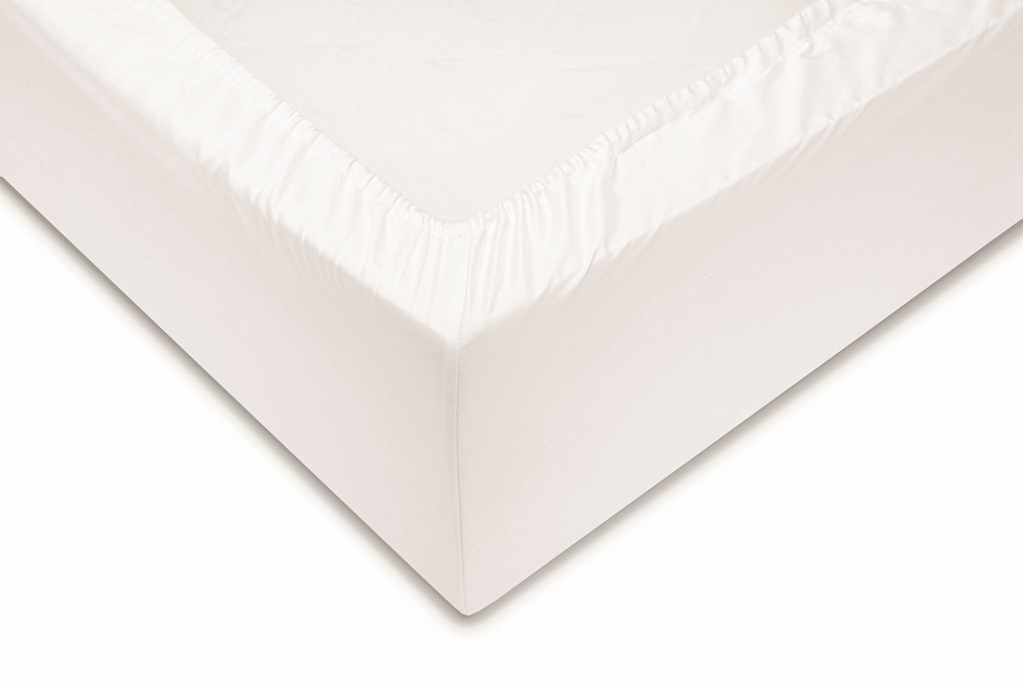 ZO HOME Spannbettlaken Satinado, Mako-Satin, Gummizug: rundum, (1 Stück), Laken aus 100% Baumwolle, hochwertiges Mako-Satin, Betttuch ab 90x200