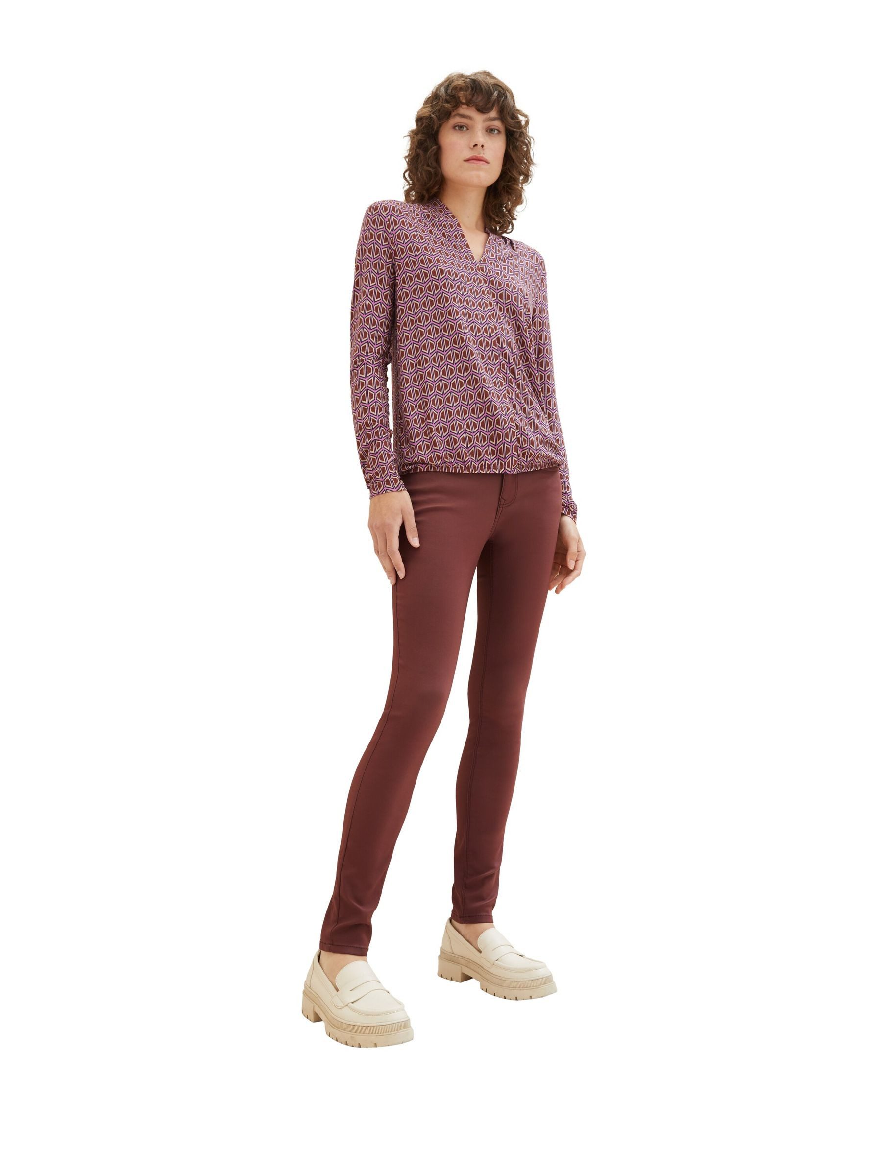 TOM TAILOR Skinny-fit-Jeans Cargo Jeans Mid Waist Denim Pants ONLMISSOURI für Damen unifarben elastisch Reißverschluss klassisch-Style