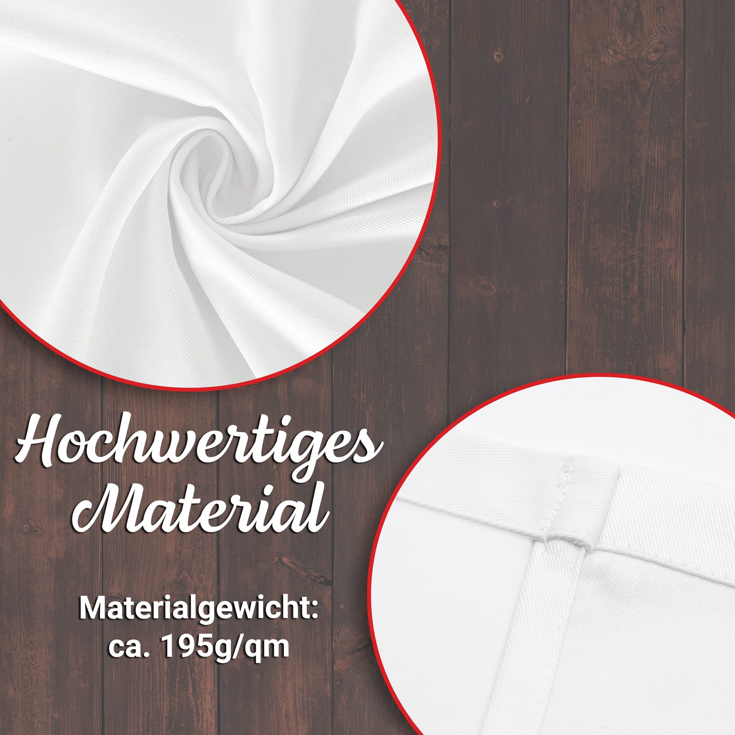 ZOLLNER Kochschürze, 50 x 80 cm, 65% Polyester, 35% Baumwolle günstig online kaufen
