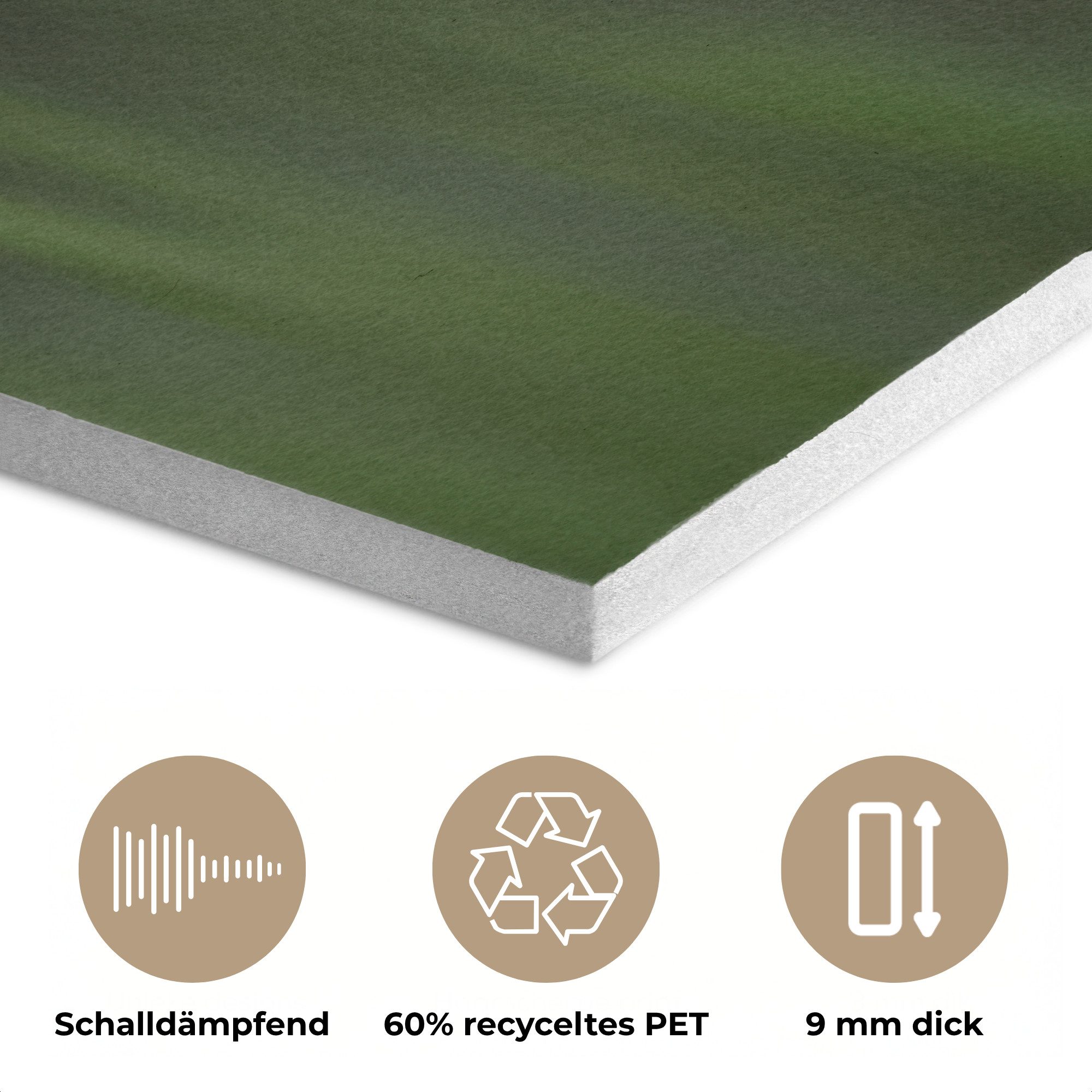 MuchoWow Gemälde Blume - Gladiolen - Lachsrosa, Fotodruck (1 St), Akustikpaneele PET-Filz, Akustikbild, Schalldämmung, Deko 40x30 cm