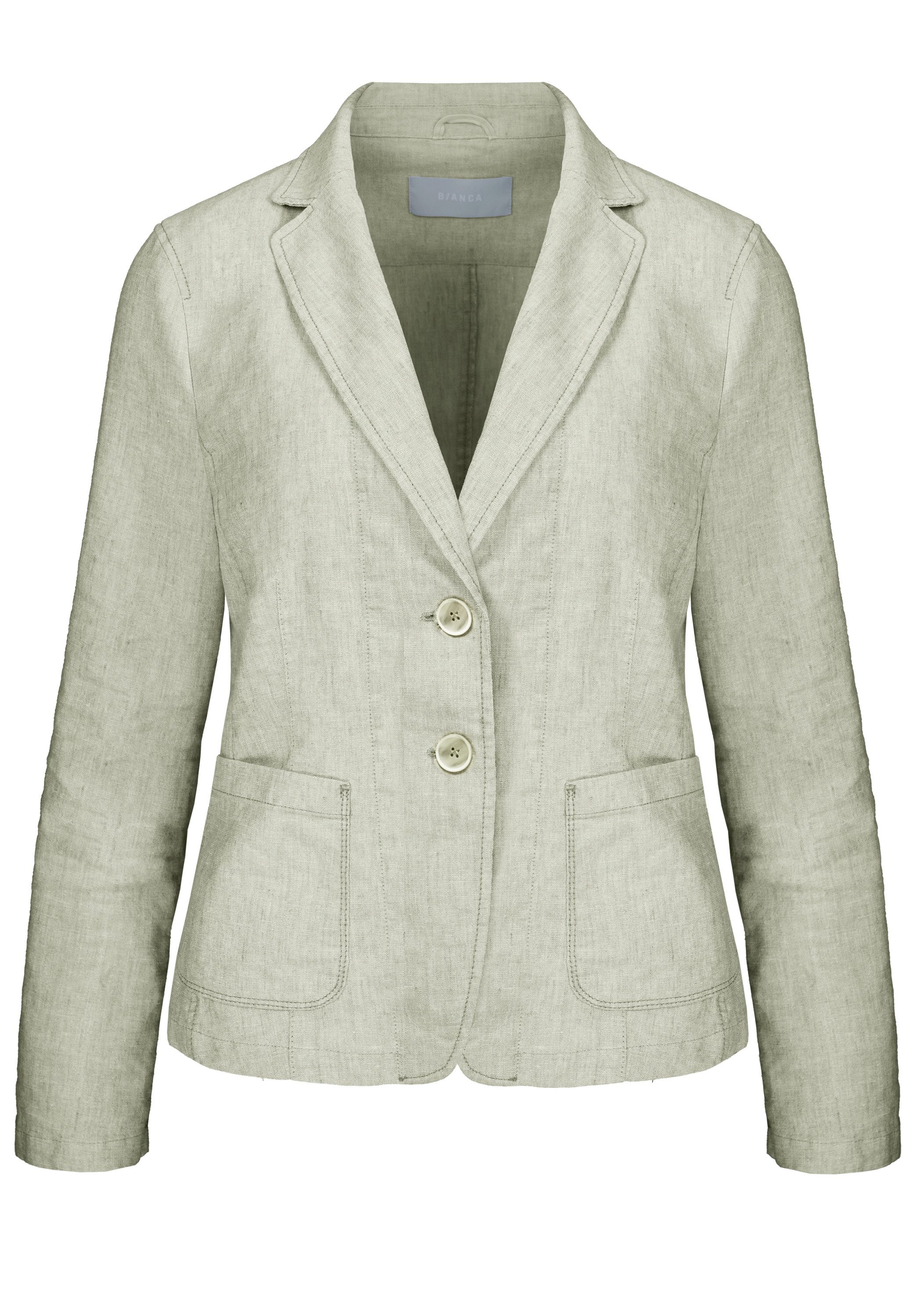bianca Jackenblazer SUNNY in angesagter Leinen-Optik in Trendfarbe günstig online kaufen