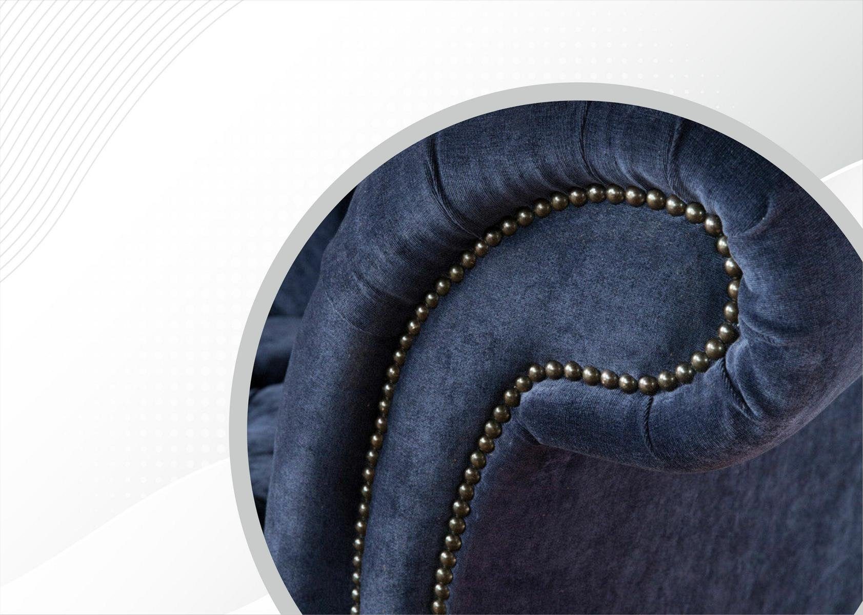 JVmoebel Sofa Chesterfield-Sofa, Zweisitzer Couch 2 Klassische Couch Sitzer Textilsofa Polster