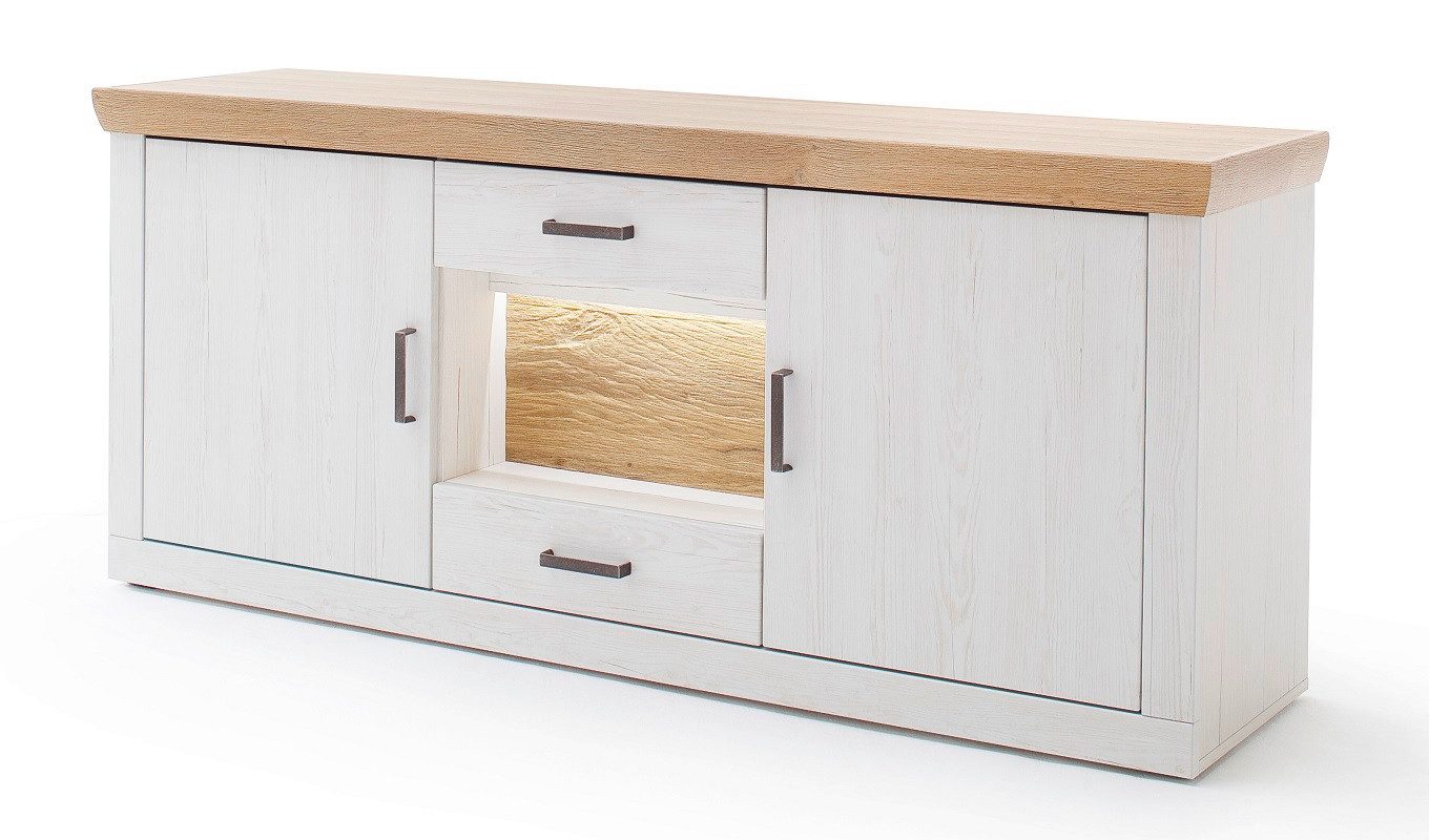 MCA furniture Sideboard Sideboard Madrid, Landhaus, Pinie Aurelio / Grandson Oak