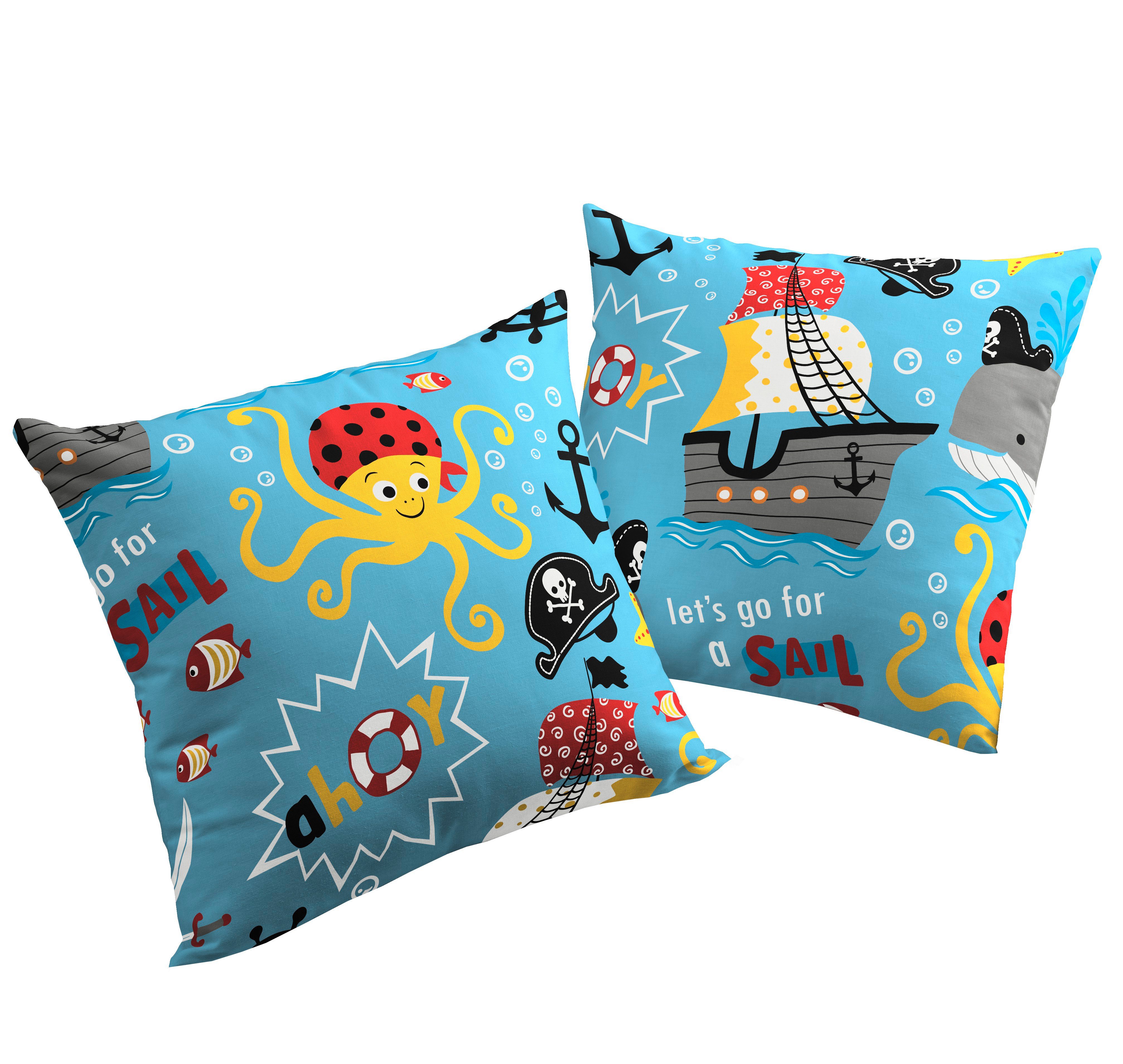 Adam Kissenhülle Pirates, (1 Stück), GOTS-zertifiziert günstig online kaufen