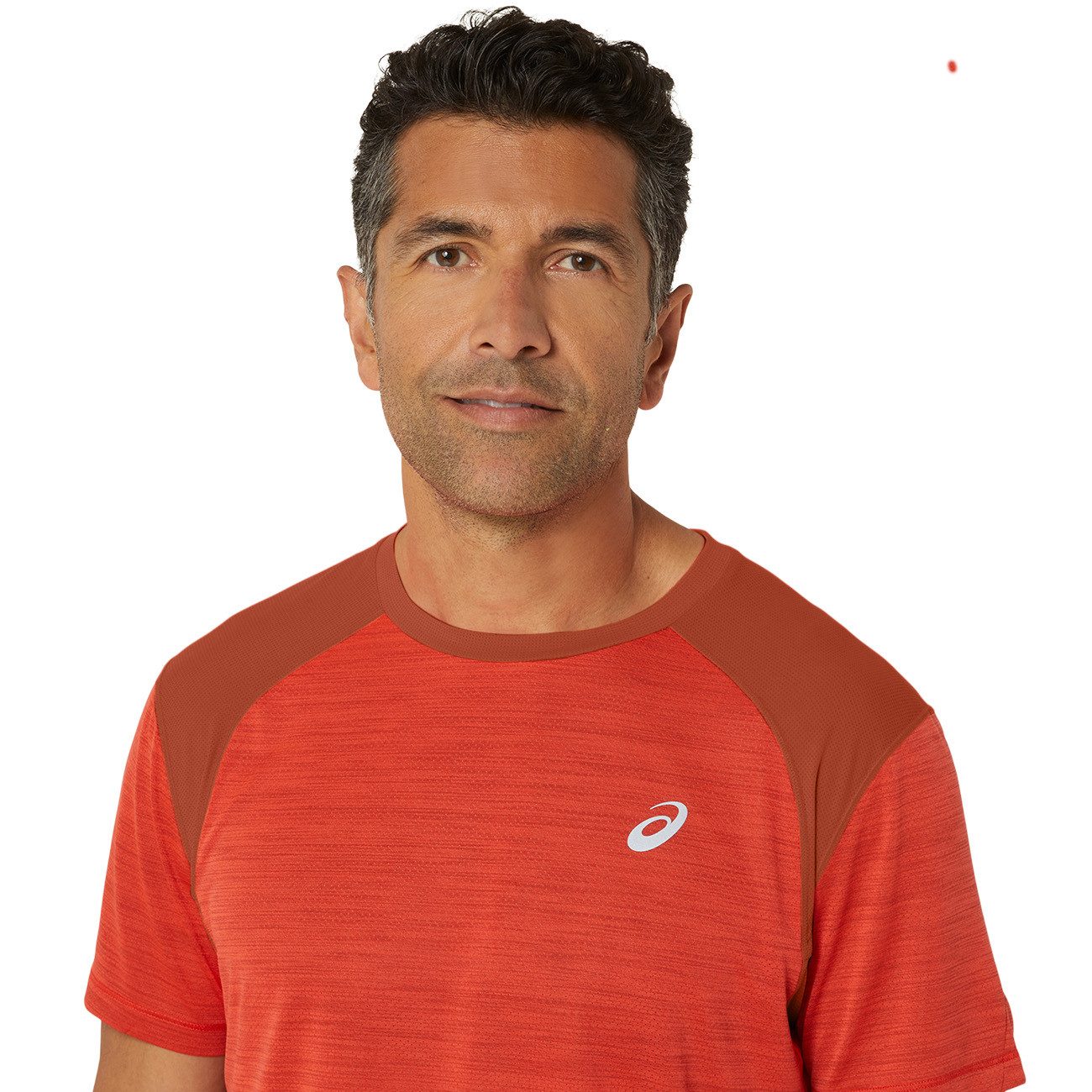 Asics Laufshirt Asics Road SS Top Herren True Red Spice Latte