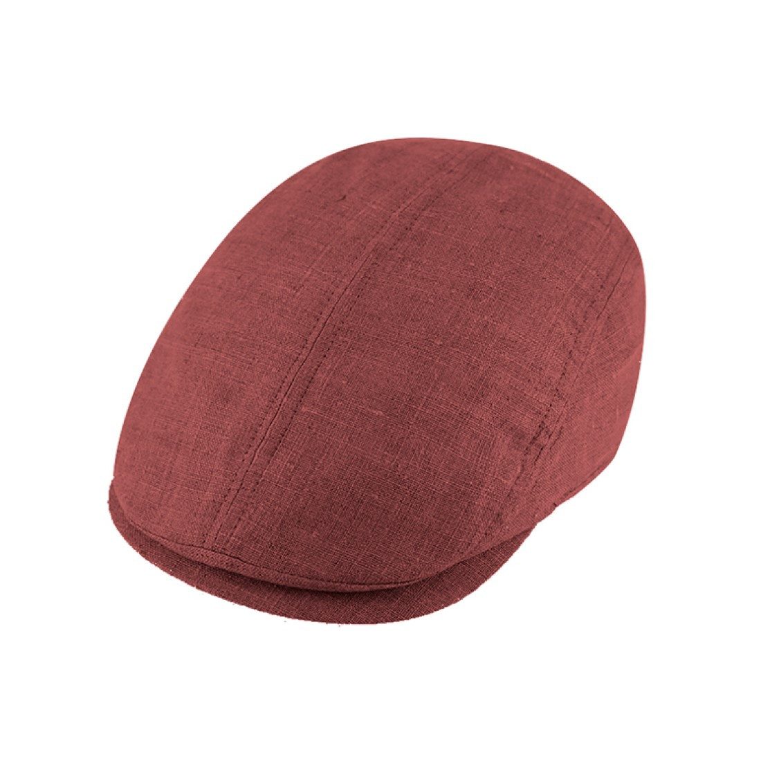 Fiebig Schiebermütze Unifarbene sommerliche Leinen Flatcap